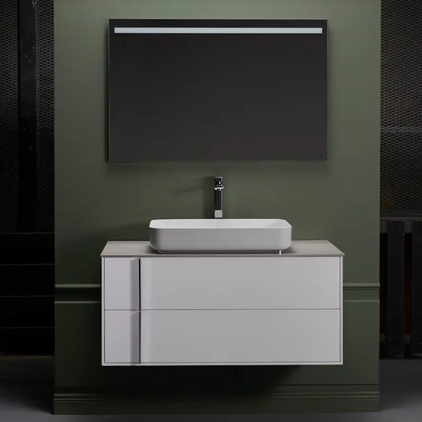 Tvättställ Hafa Edge Smooth Glaserat Stål