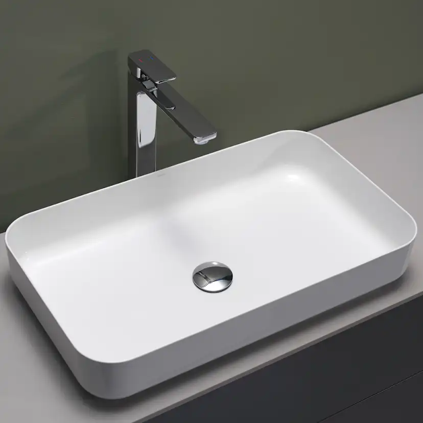 Tvättställ Hafa Edge Smooth Glaserat Stål