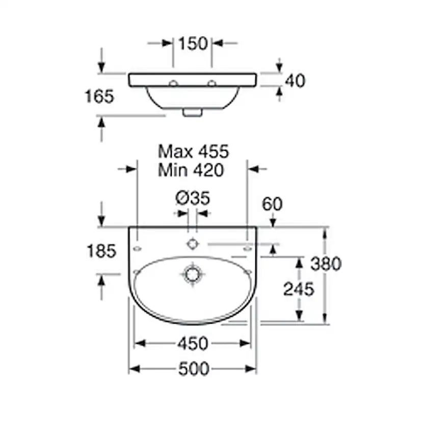 Tvättställ Gustavsberg Nautic 5550