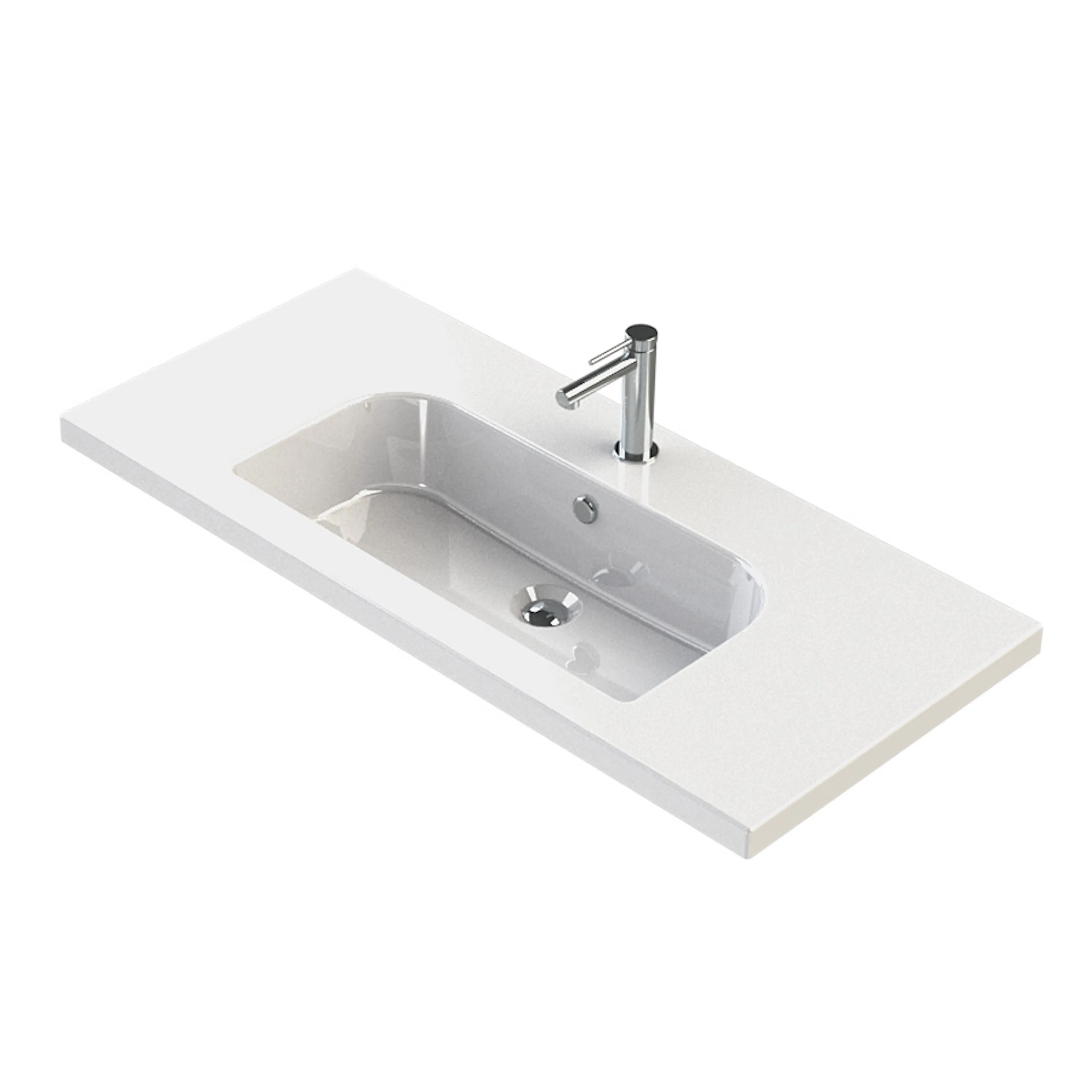 Tvättställ Miller Badrum D-form 100