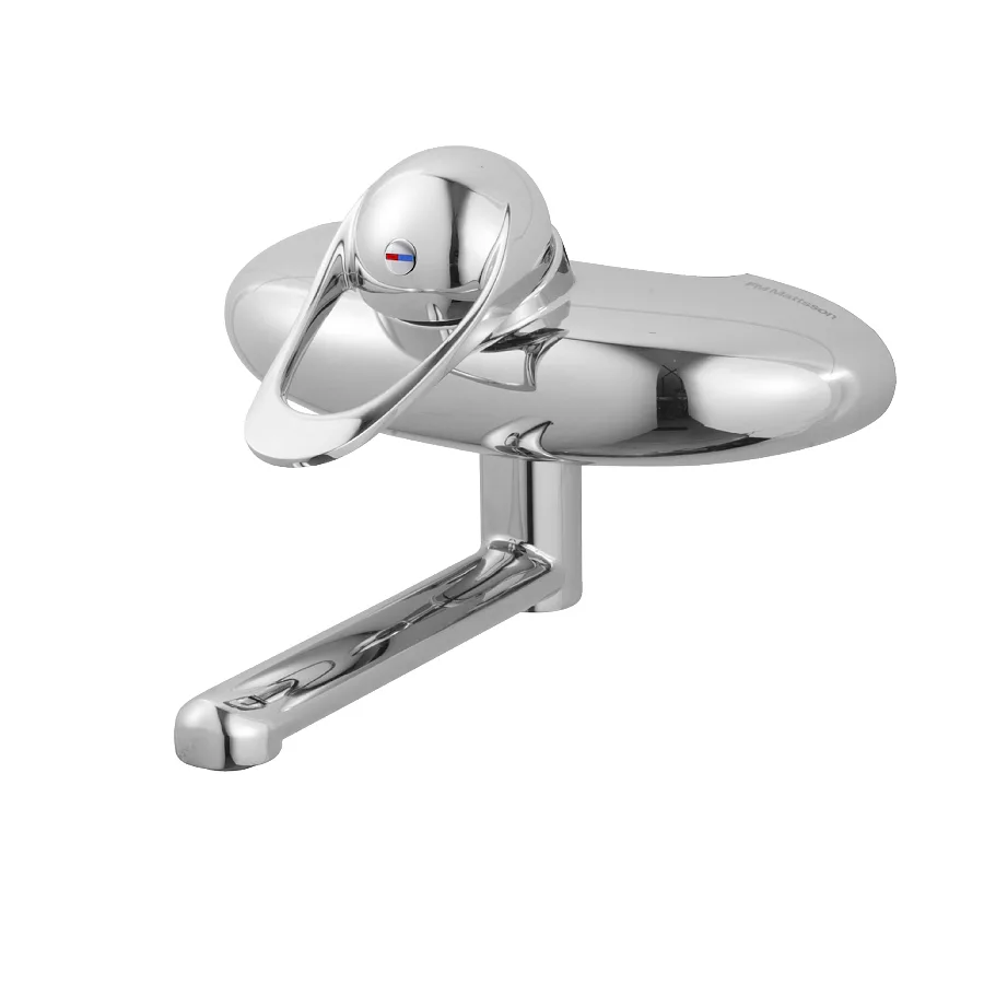 Kök/Tvättställsblandare FM Mattsson 9000E Vägghängd med Pip