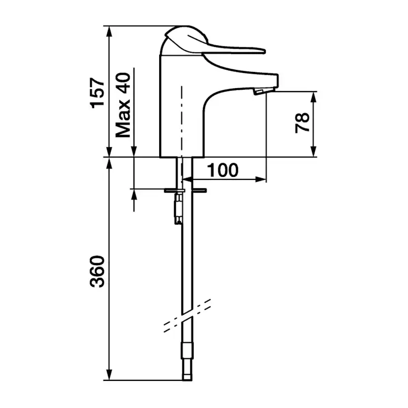 Tvättställsblandare FM Mattsson 9000E