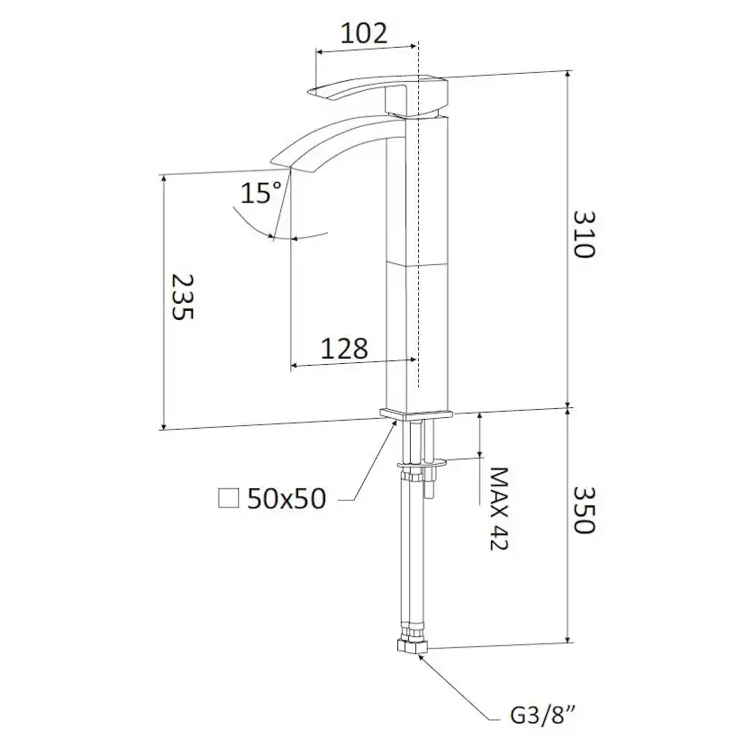 Tvättställsblandare Mariani Marte MA397