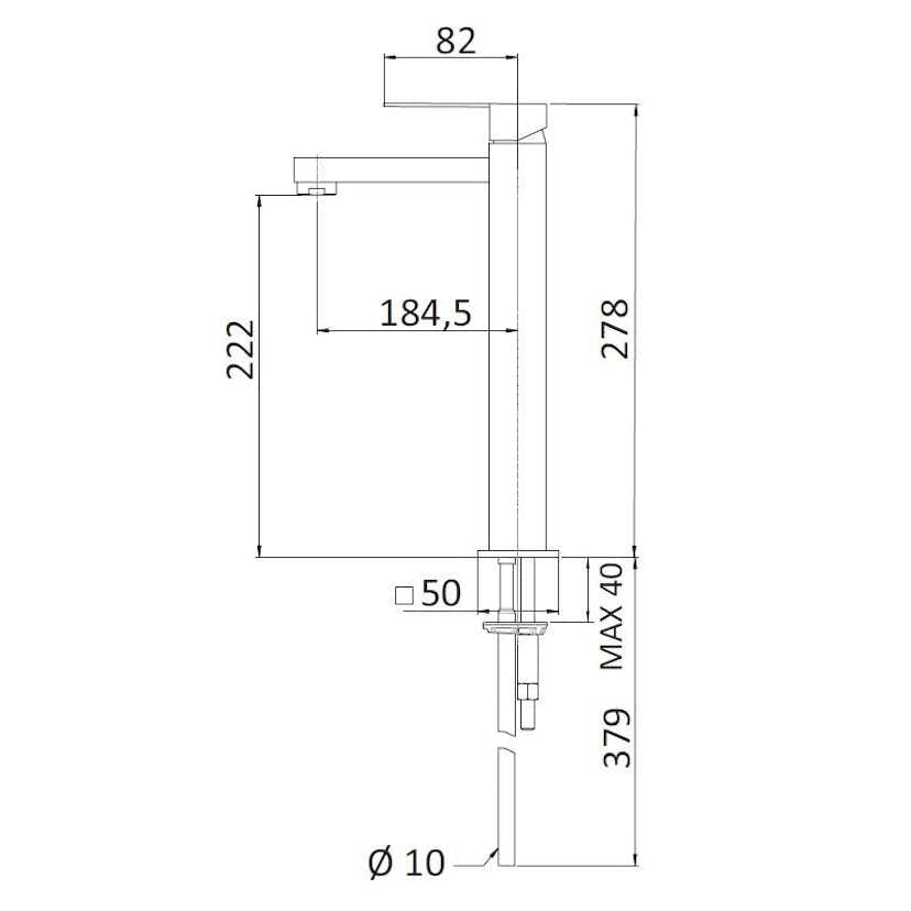 Tvättställsblandare Mariani Polar PA398