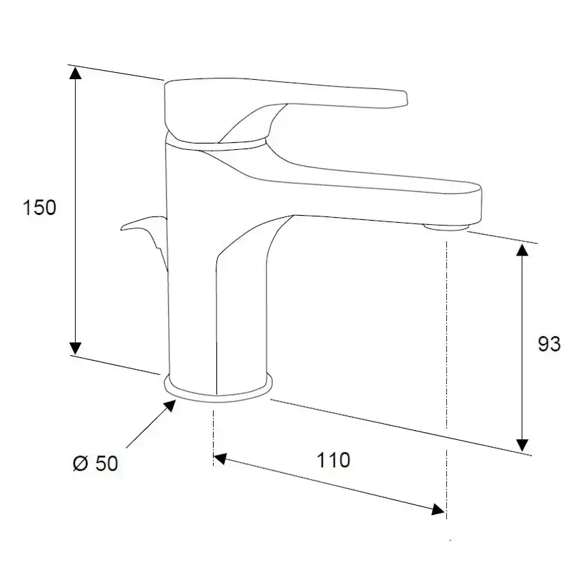 Tvättställsblandare Mariani Surf SF393