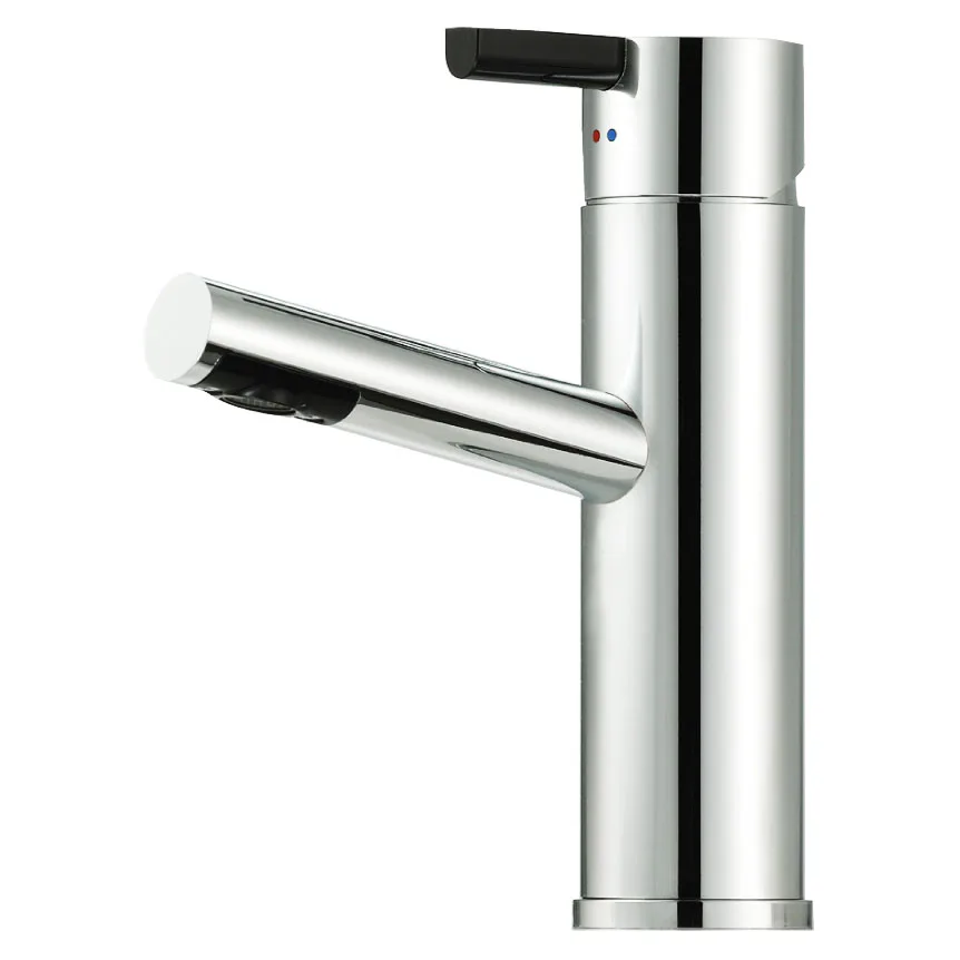 Tvättställsblandare Mora Rexx B5 Krom/Svart