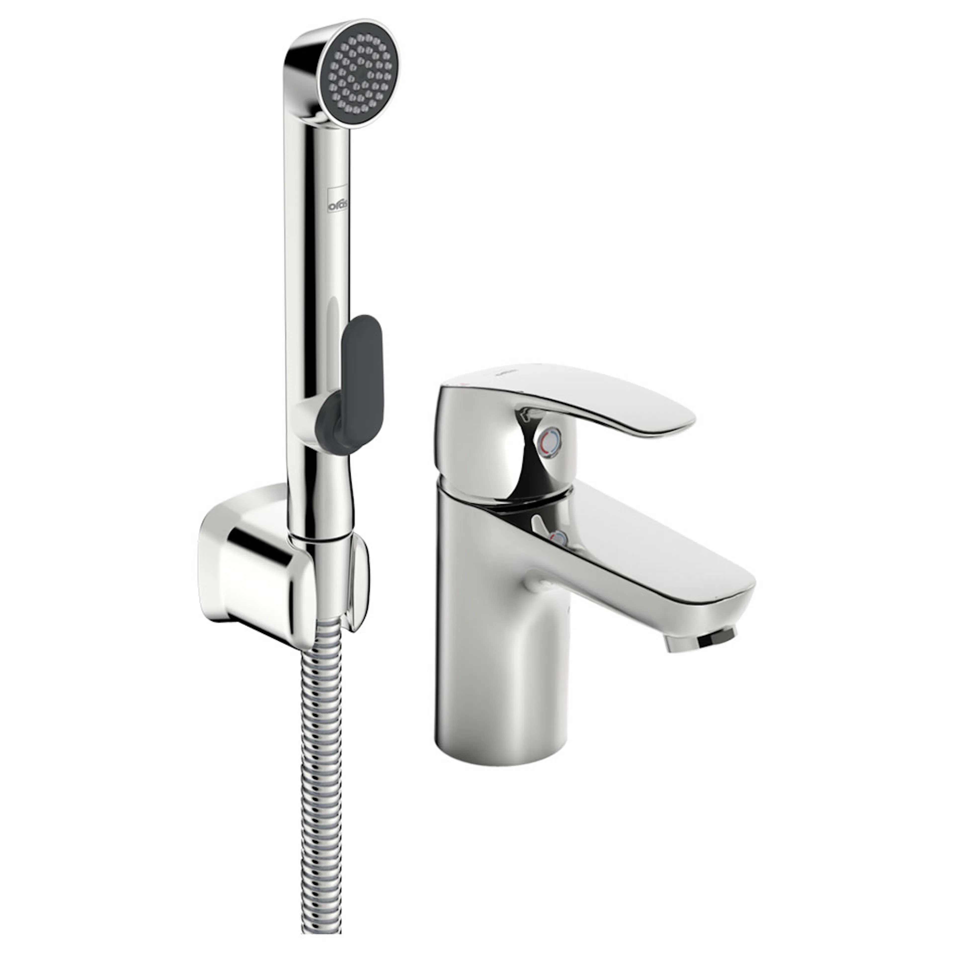 Tvättställsblandare Oras Safira med Bidetta Handdusch