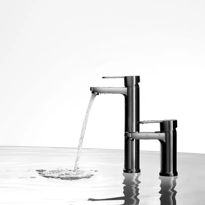 Tvättställsblandare Scandtap Steel A Round High