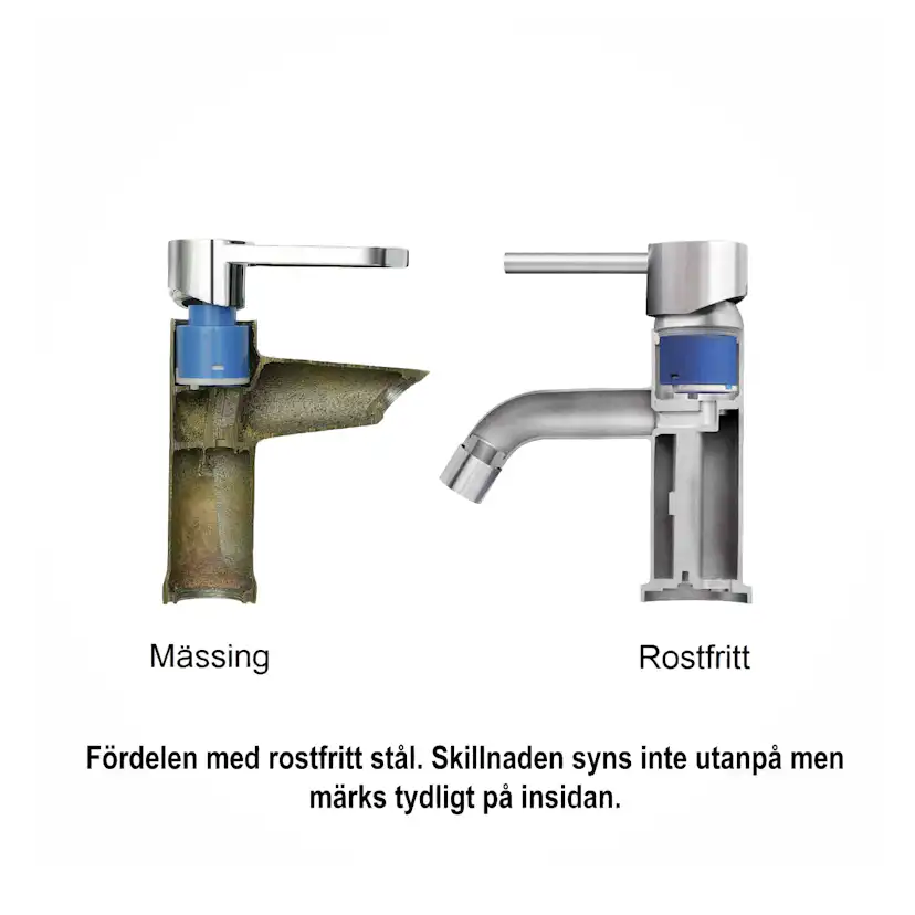 Tvättställsblandare Strand Stainless Koster Slim KS-2002