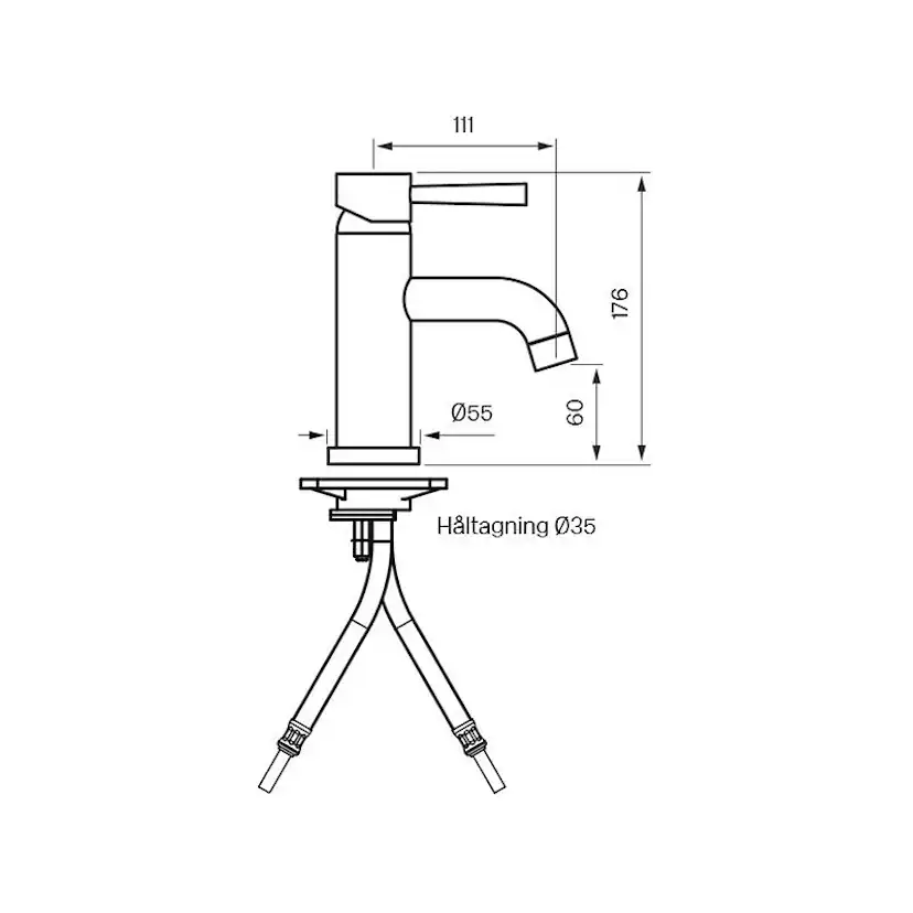 Tvättställsblandare Tapwell EVO 071