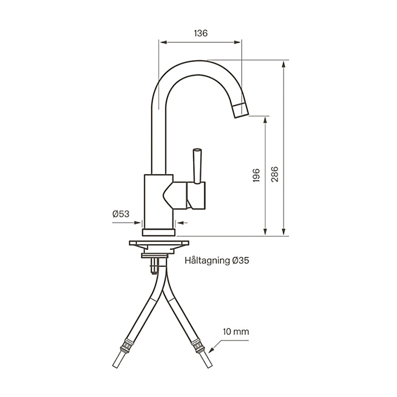Tvättställsblandare Tapwell EVO 078
