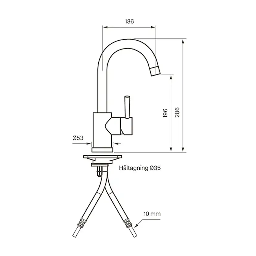 Tvättställsblandare Tapwell EVO 078