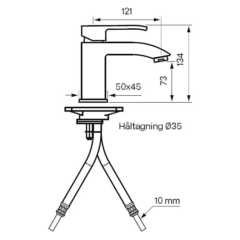 Tvättställsblandare Tapwell Level LES 071