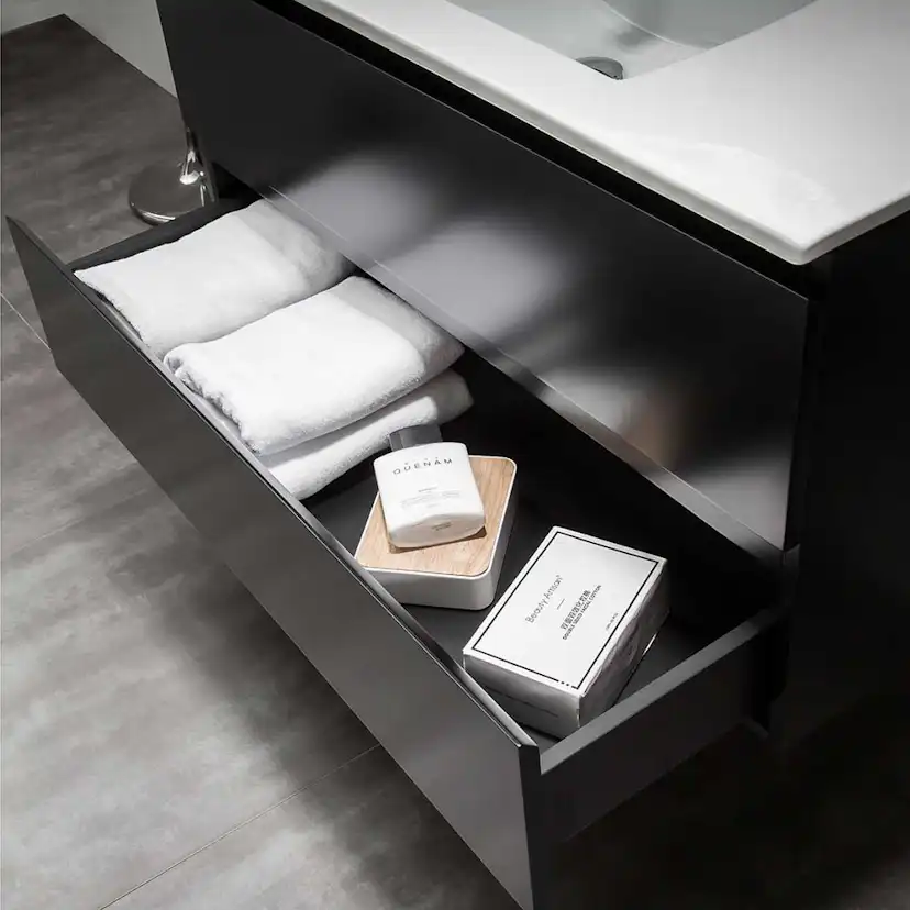 Tvättställsskåp Bathlife Eufori Svart