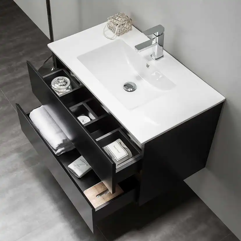 Tvättställsskåp Bathlife Eufori Svart