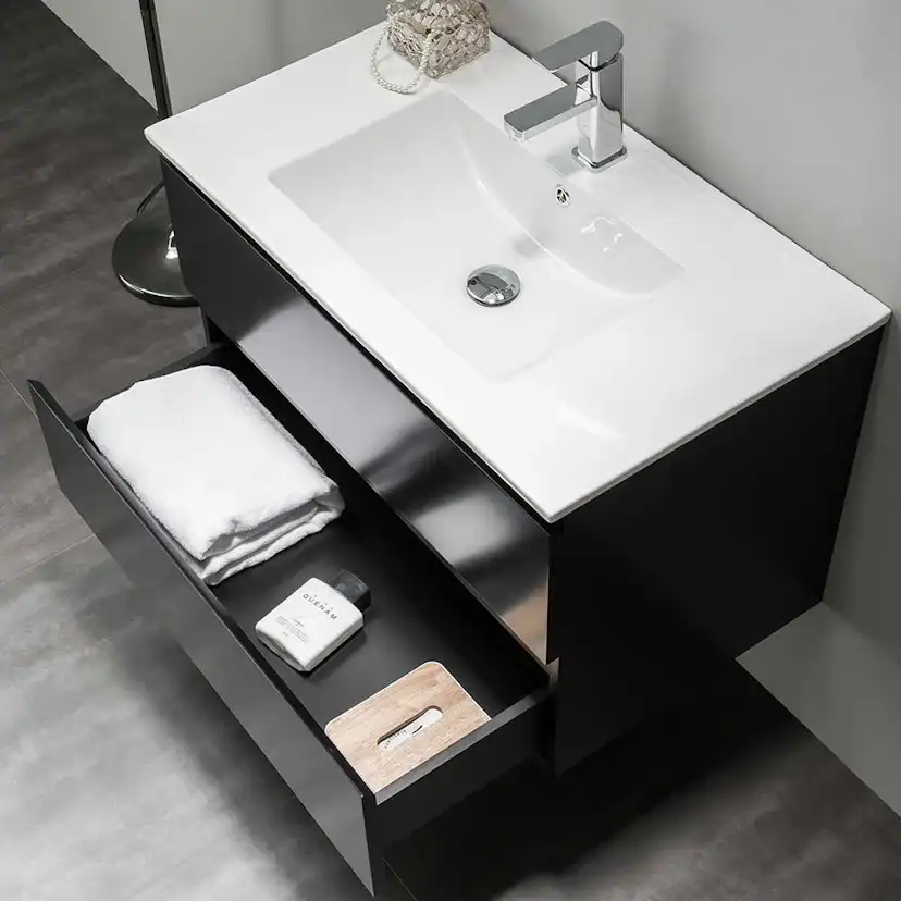 Tvättställsskåp Bathlife Eufori Svart