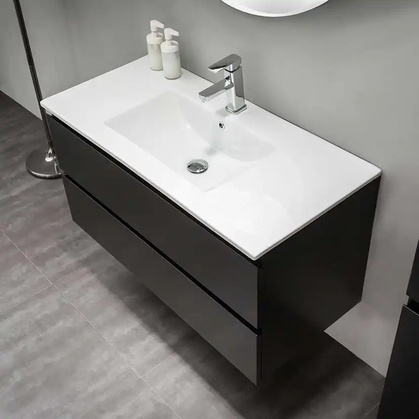 Tvättställsskåp Bathlife Eufori Svart