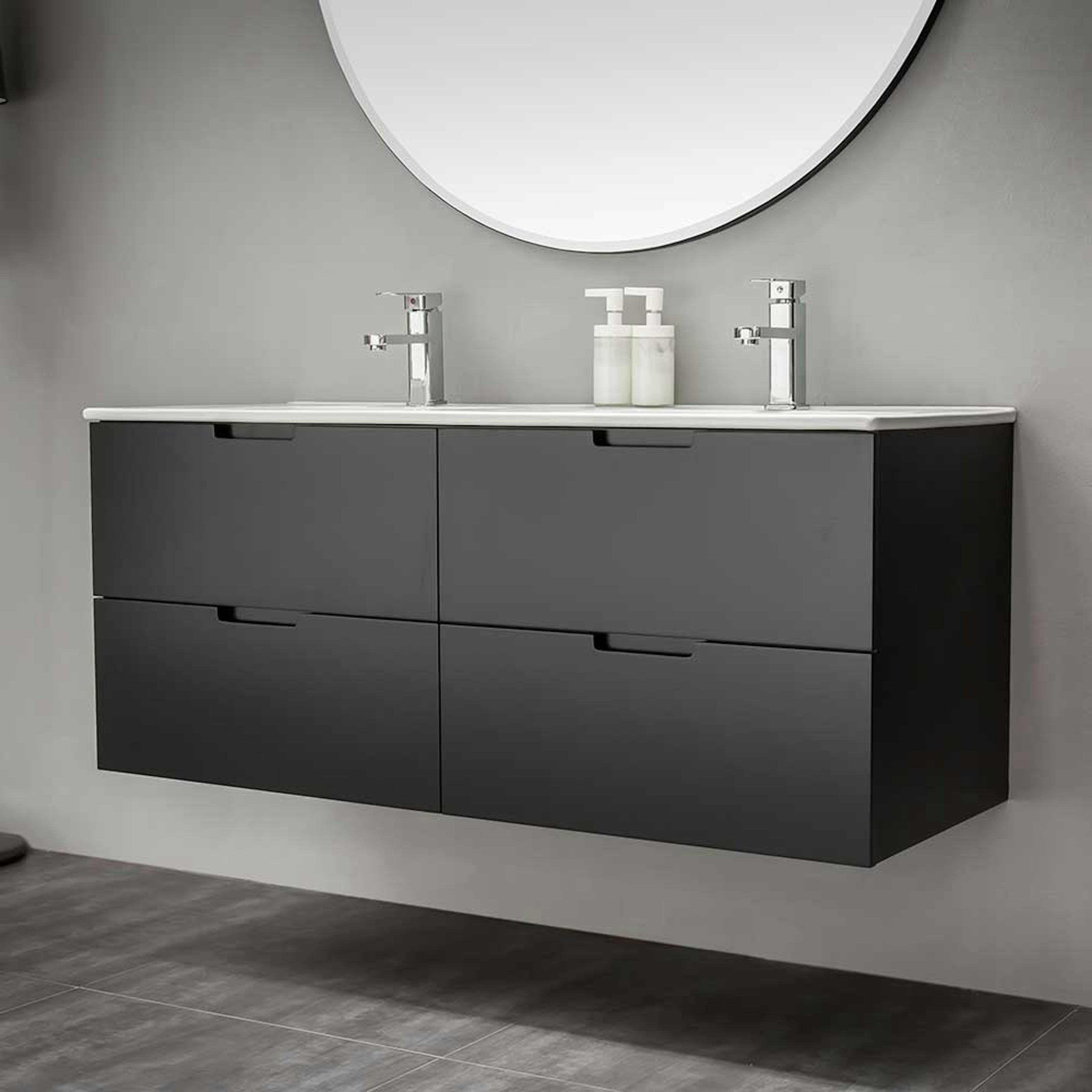 Tvättställskåp Bathlife Glädje Svart