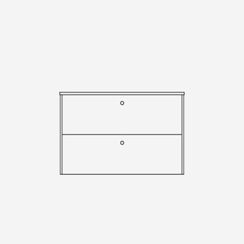 Tvättställsskåp Ballingslöv KC80 Lessmore med 2 Lådor