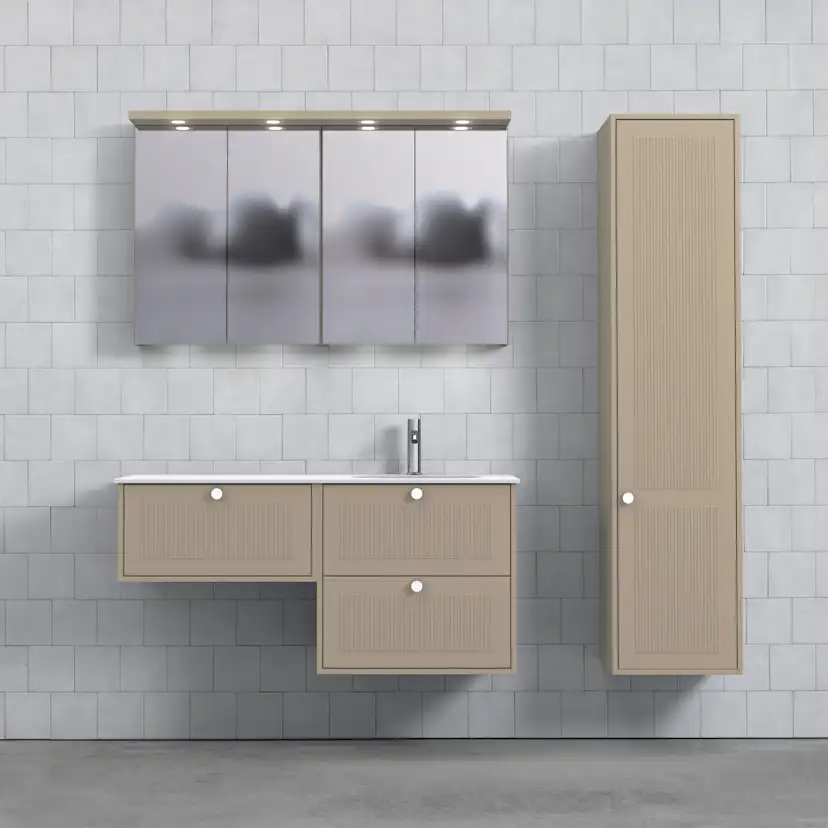 Tvättställsskåp Björbo Badrum Mejda Kompakt Hög