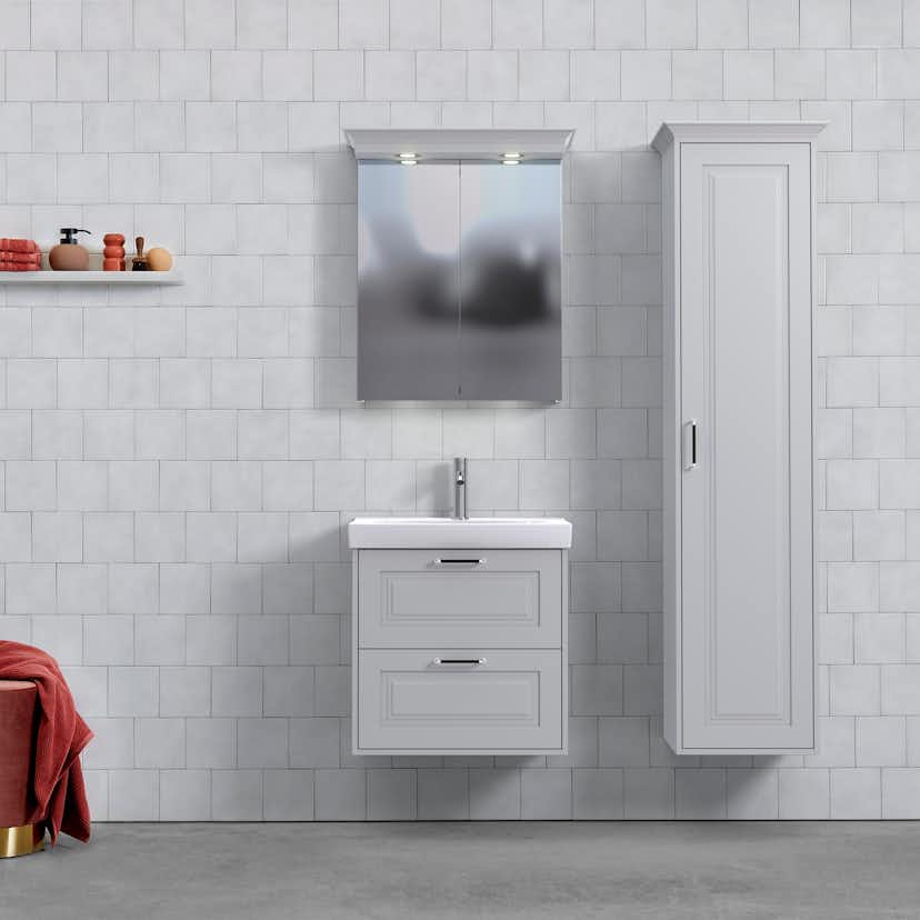 Tvättställsskåp Björbo Badrum Mejda Kompakt Hög