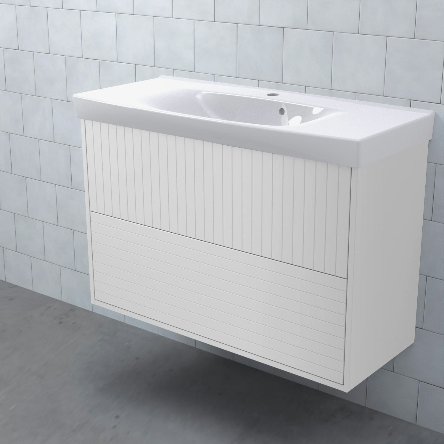 Tvättställsskåp Björbo Badrum Mejda Kompakt Hög