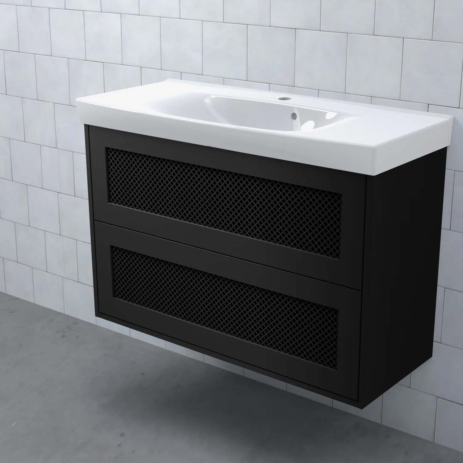 Tvättställsskåp Björbo Badrum Mejda Kompakt Hög