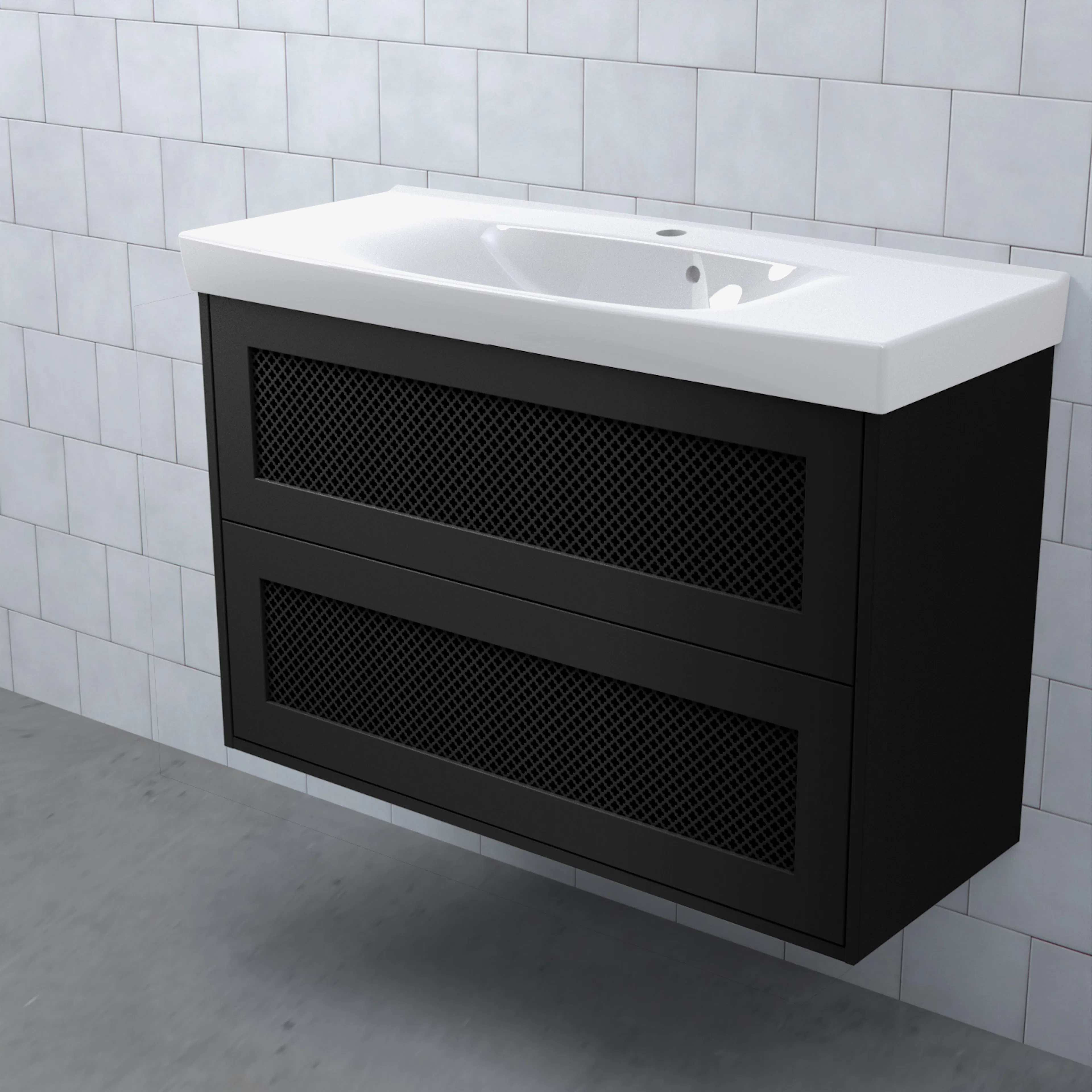 Tvättställsskåp Björbo Badrum Mejda Kompakt Hög