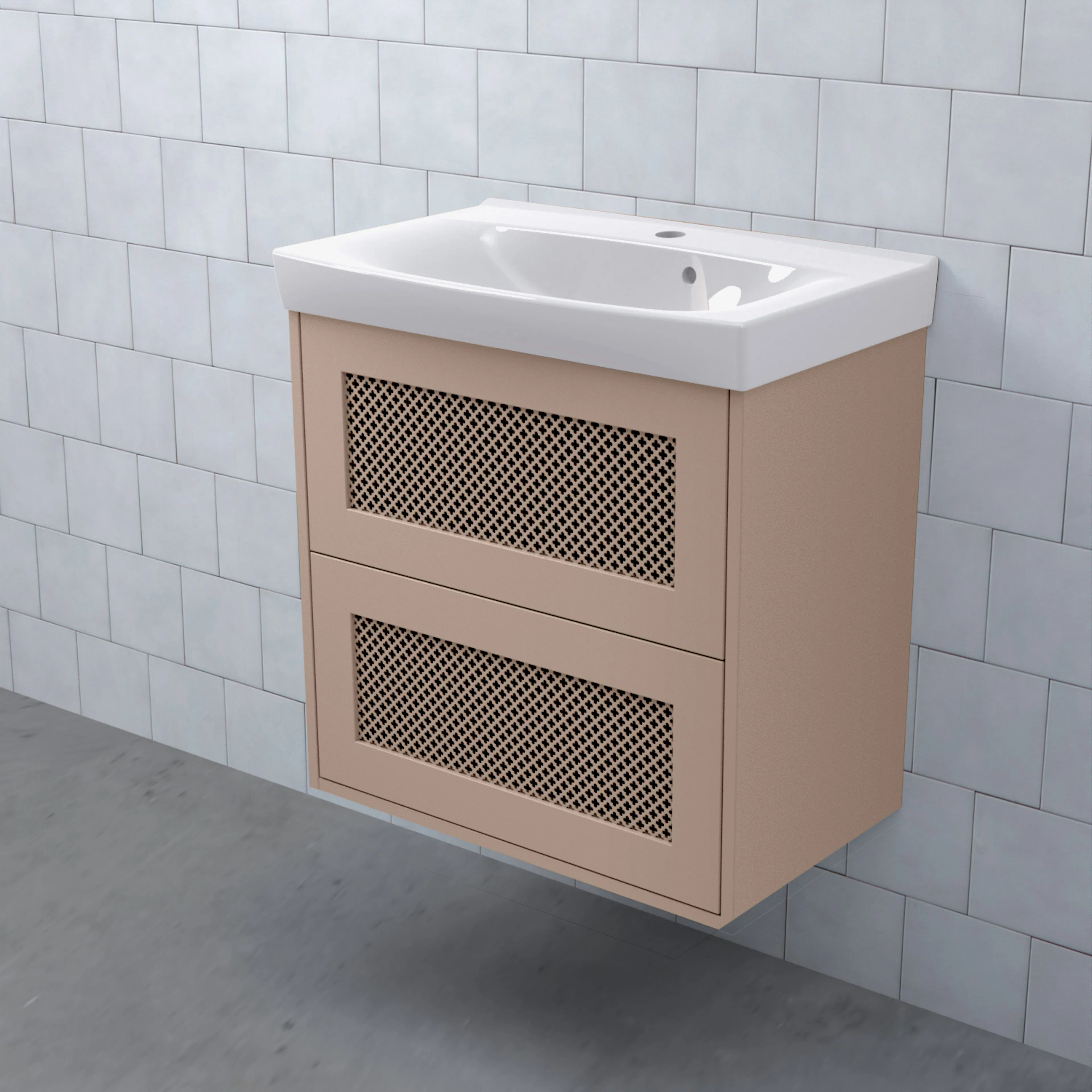 Tvättställsskåp Björbo Badrum Mejda Kompakt Hög