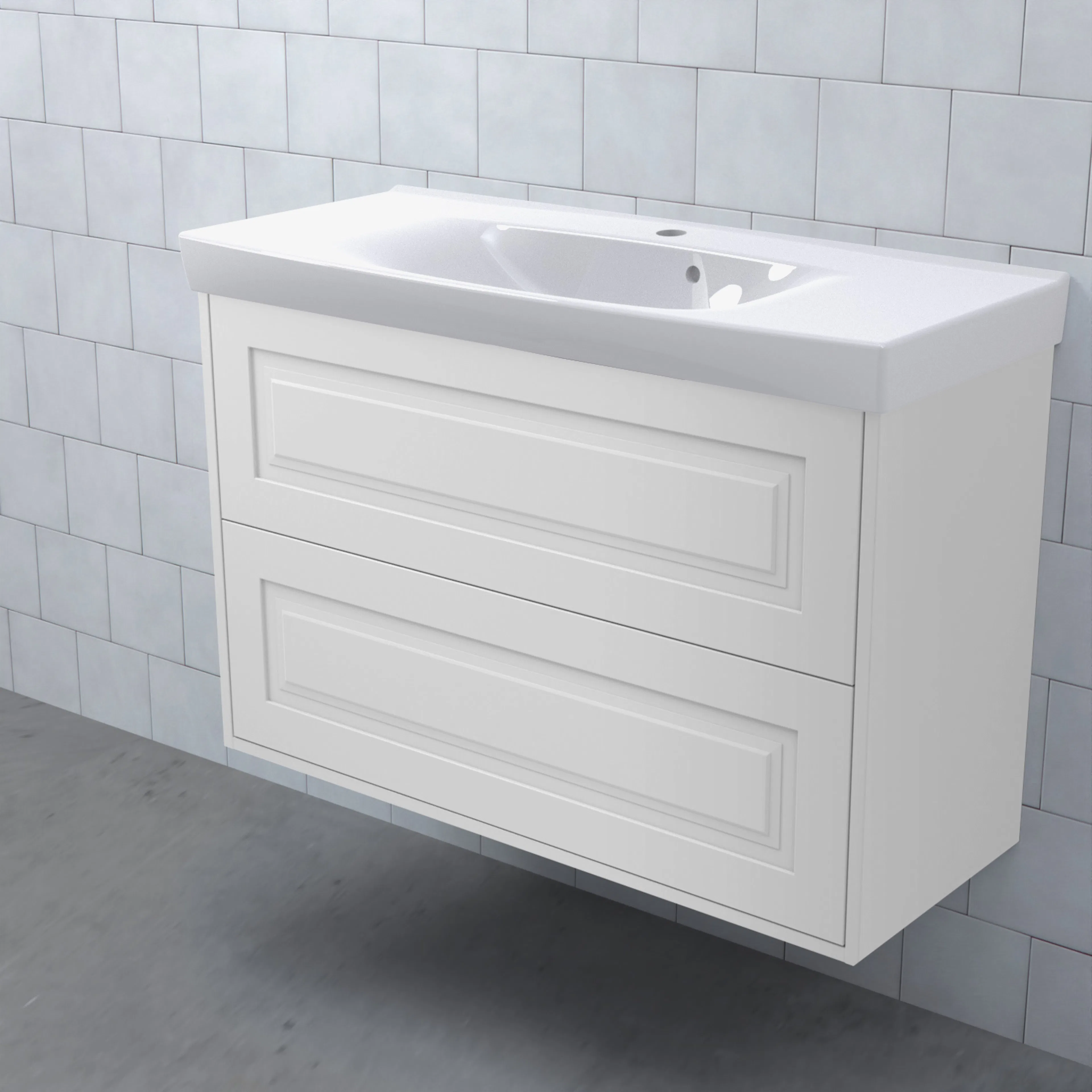 Tvättställsskåp Björbo Badrum Mejda Kompakt Hög