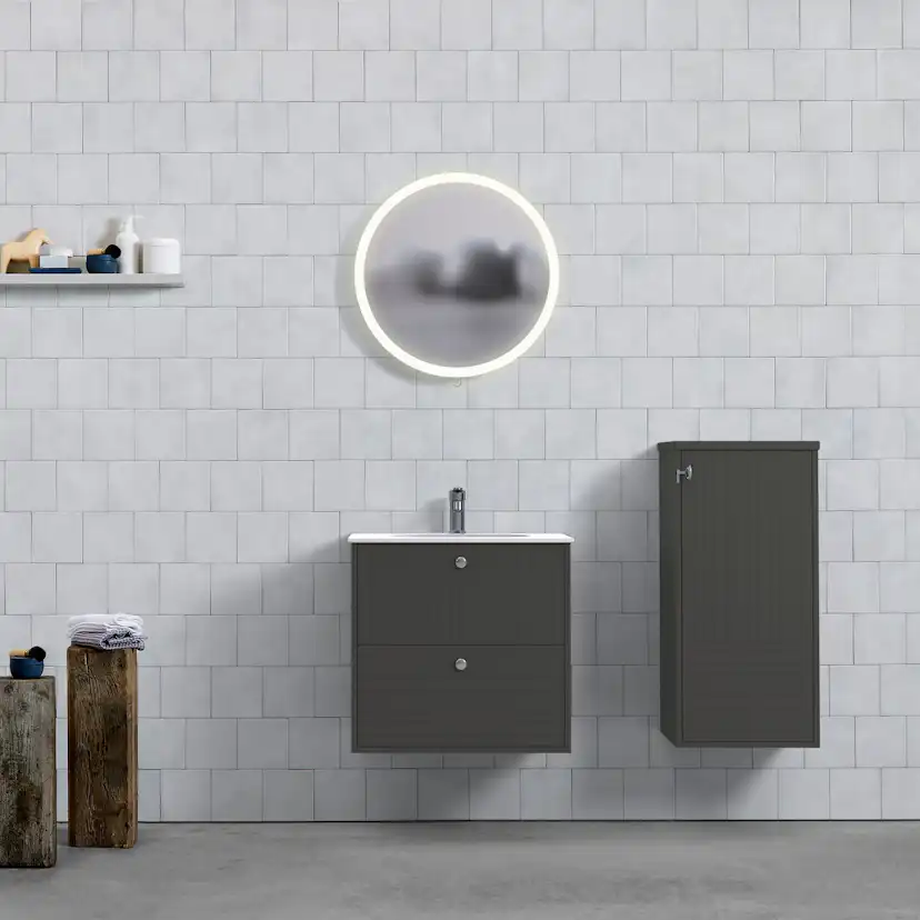 Tvättställsskåp Björbo Badrum Mejda Kompakt Hög