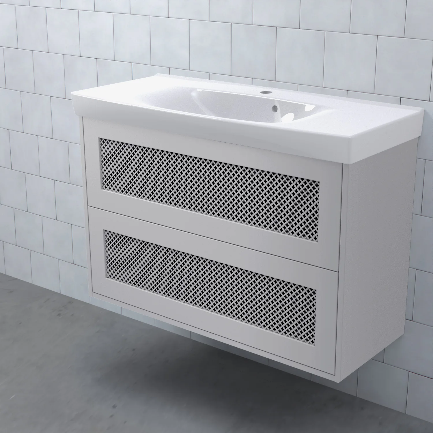 Tvättställsskåp Björbo Badrum Mejda Kompakt Hög