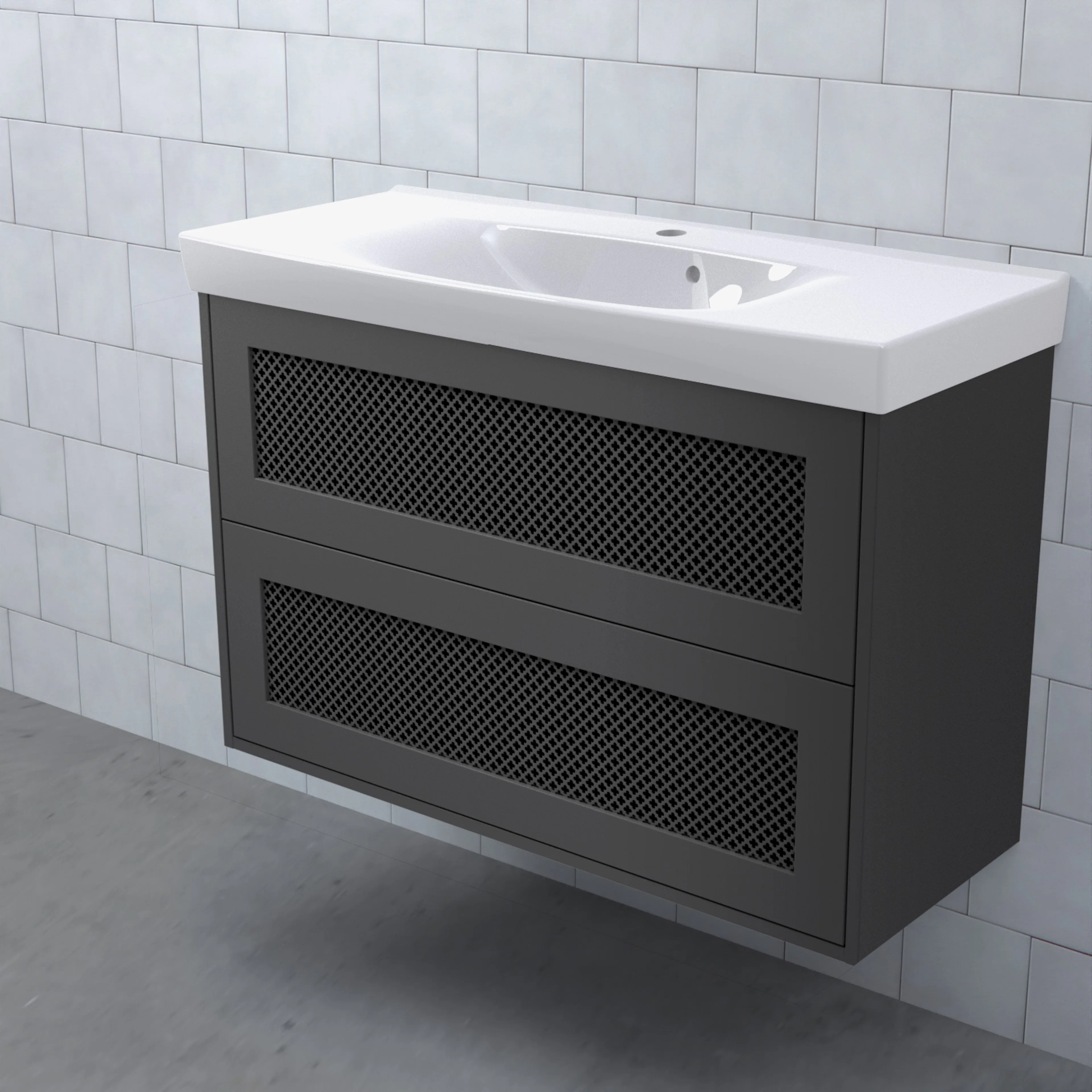 Tvättställsskåp Björbo Badrum Mejda Kompakt Hög