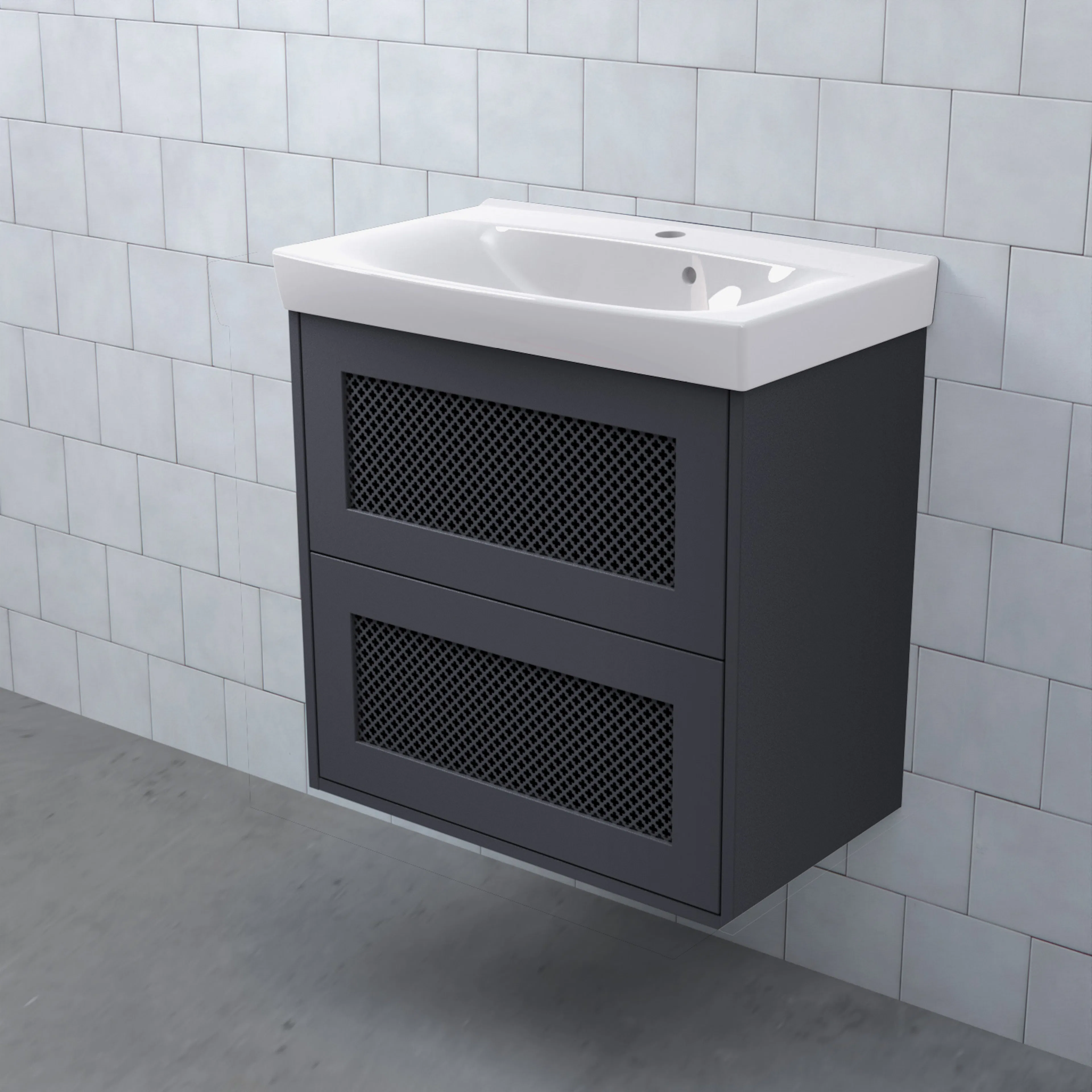 Tvättställsskåp Björbo Badrum Mejda Kompakt Hög