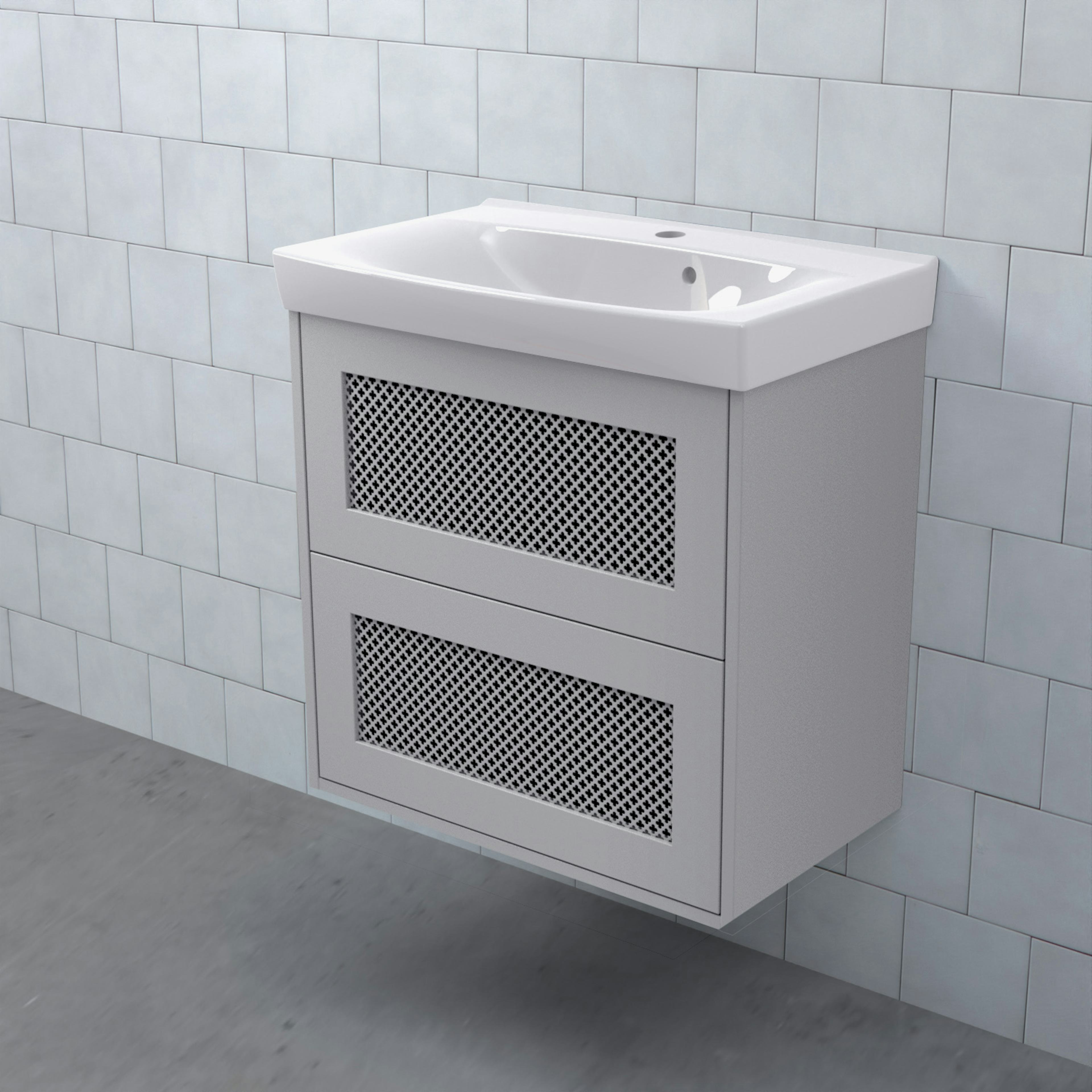 Tvättställsskåp Björbo Badrum Mejda Kompakt Hög