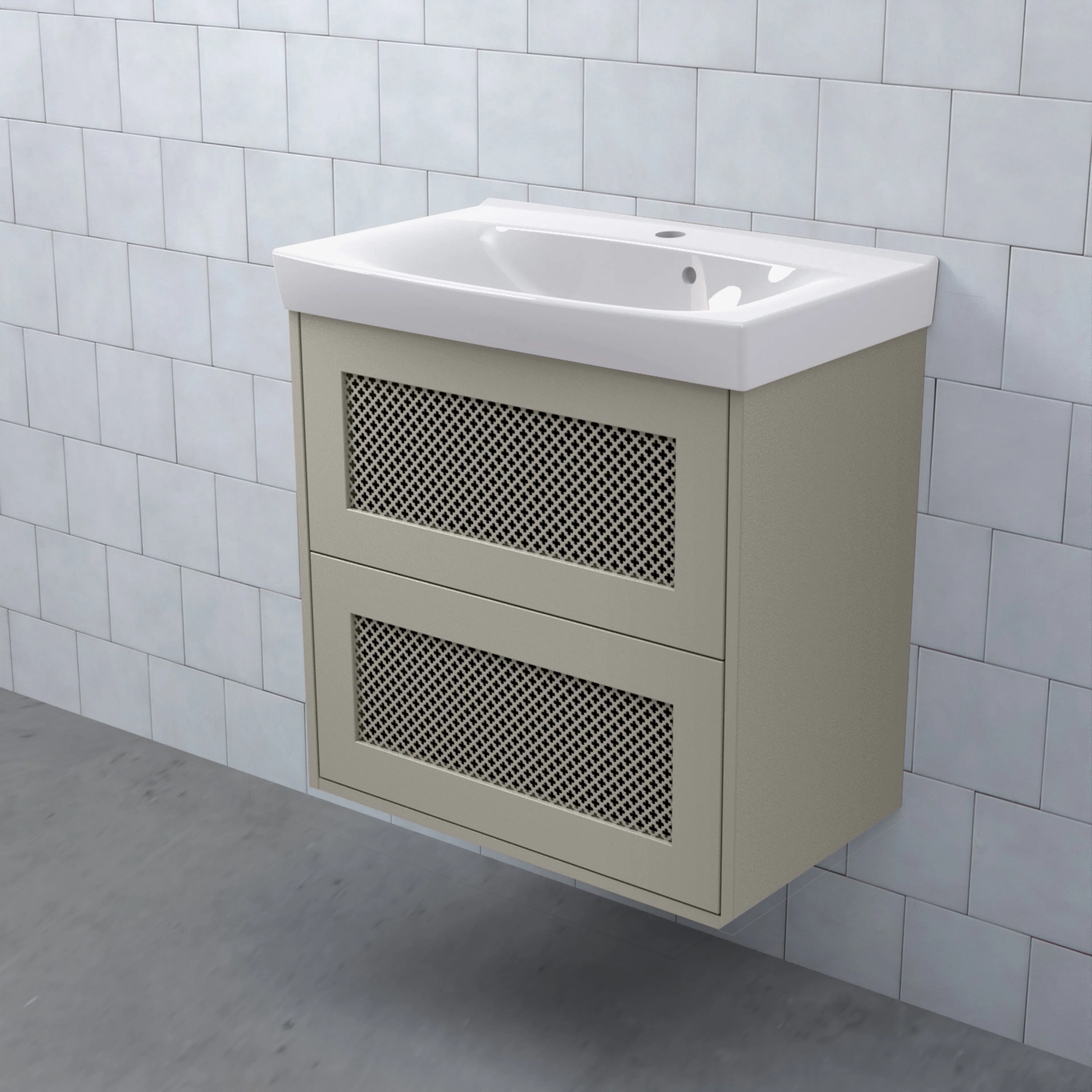 Tvättställsskåp Björbo Badrum Mejda Kompakt Hög