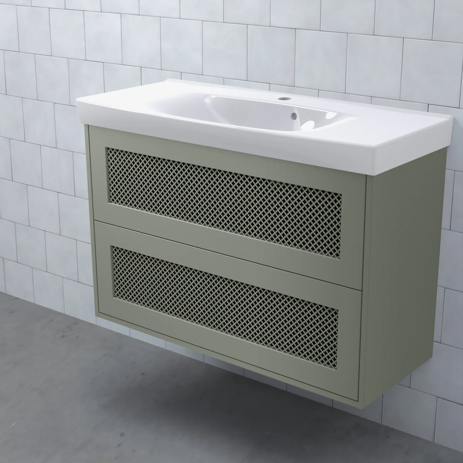 Tvättställsskåp Björbo Badrum Mejda Kompakt Hög