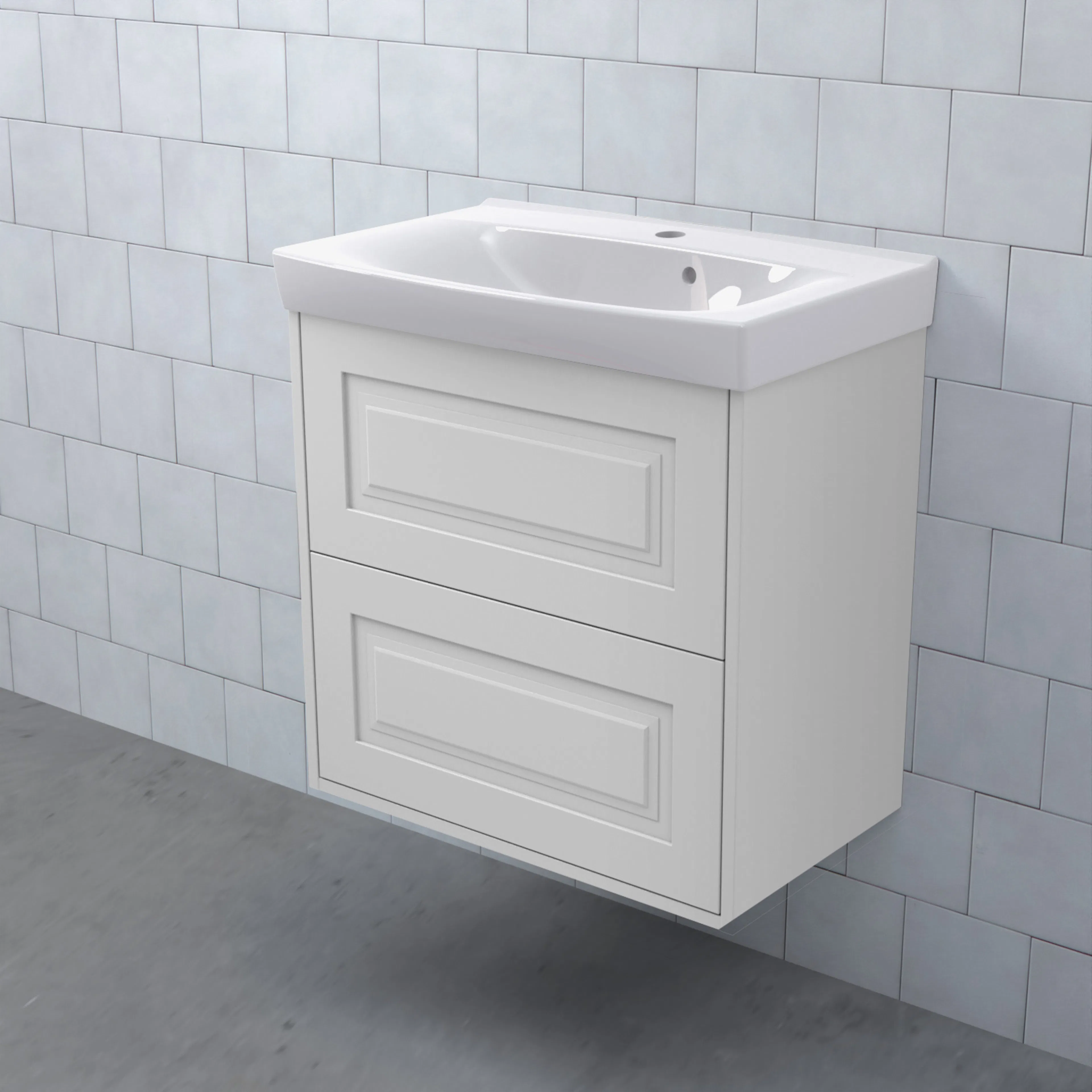 Tvättställsskåp Björbo Badrum Mejda Kompakt Hög