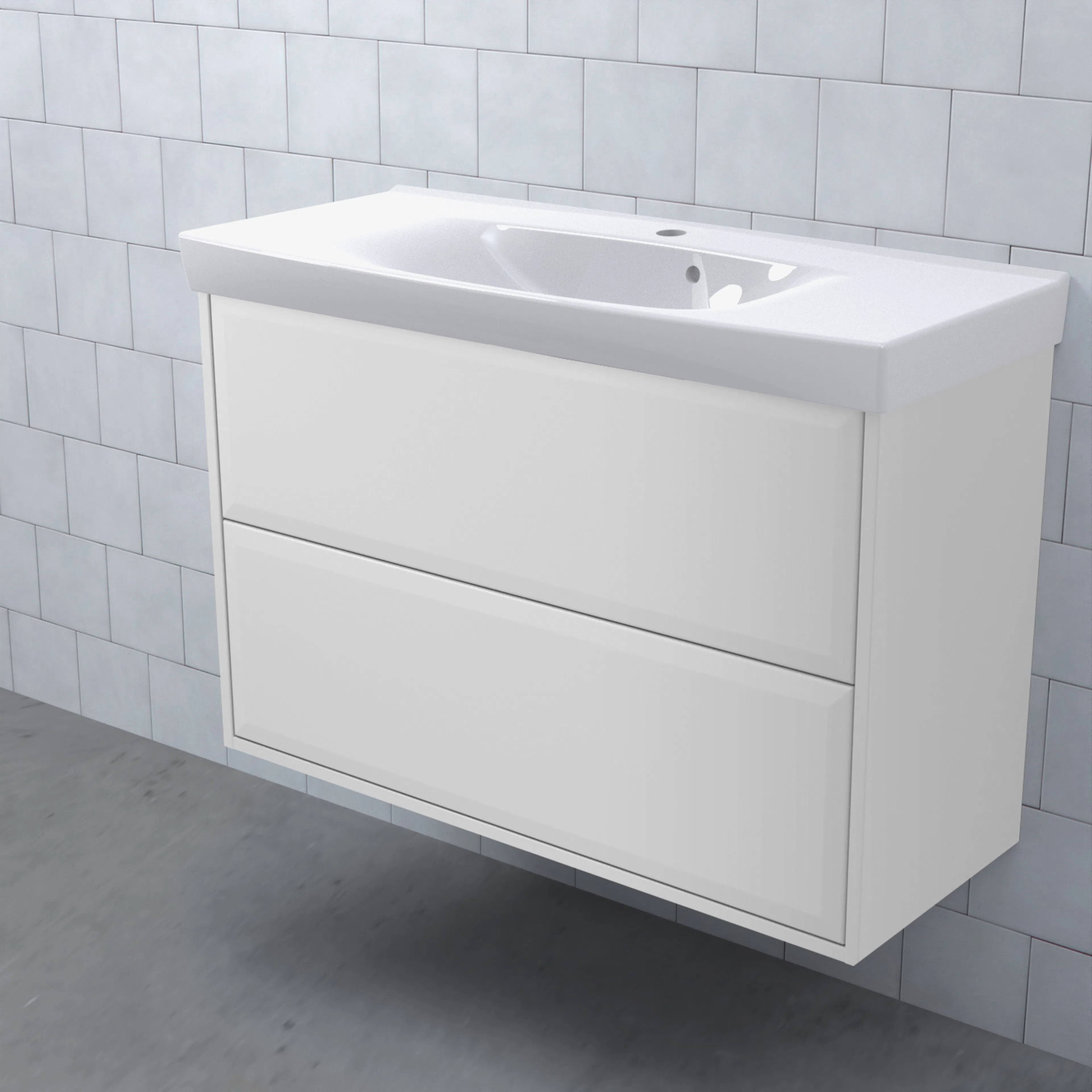 Tvättställsskåp Björbo Badrum Mejda Kompakt Hög