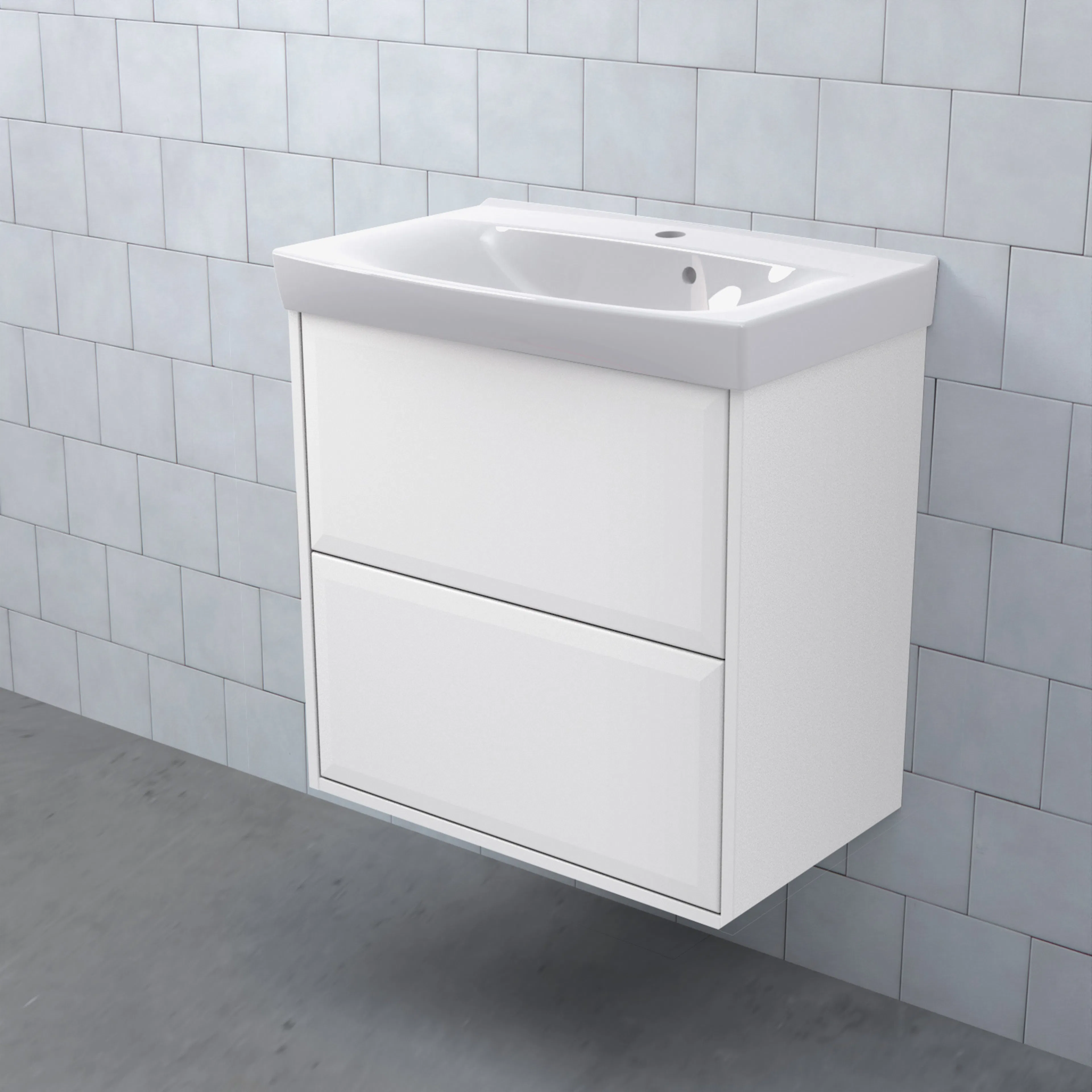 Tvättställsskåp Björbo Badrum Mejda Kompakt Hög