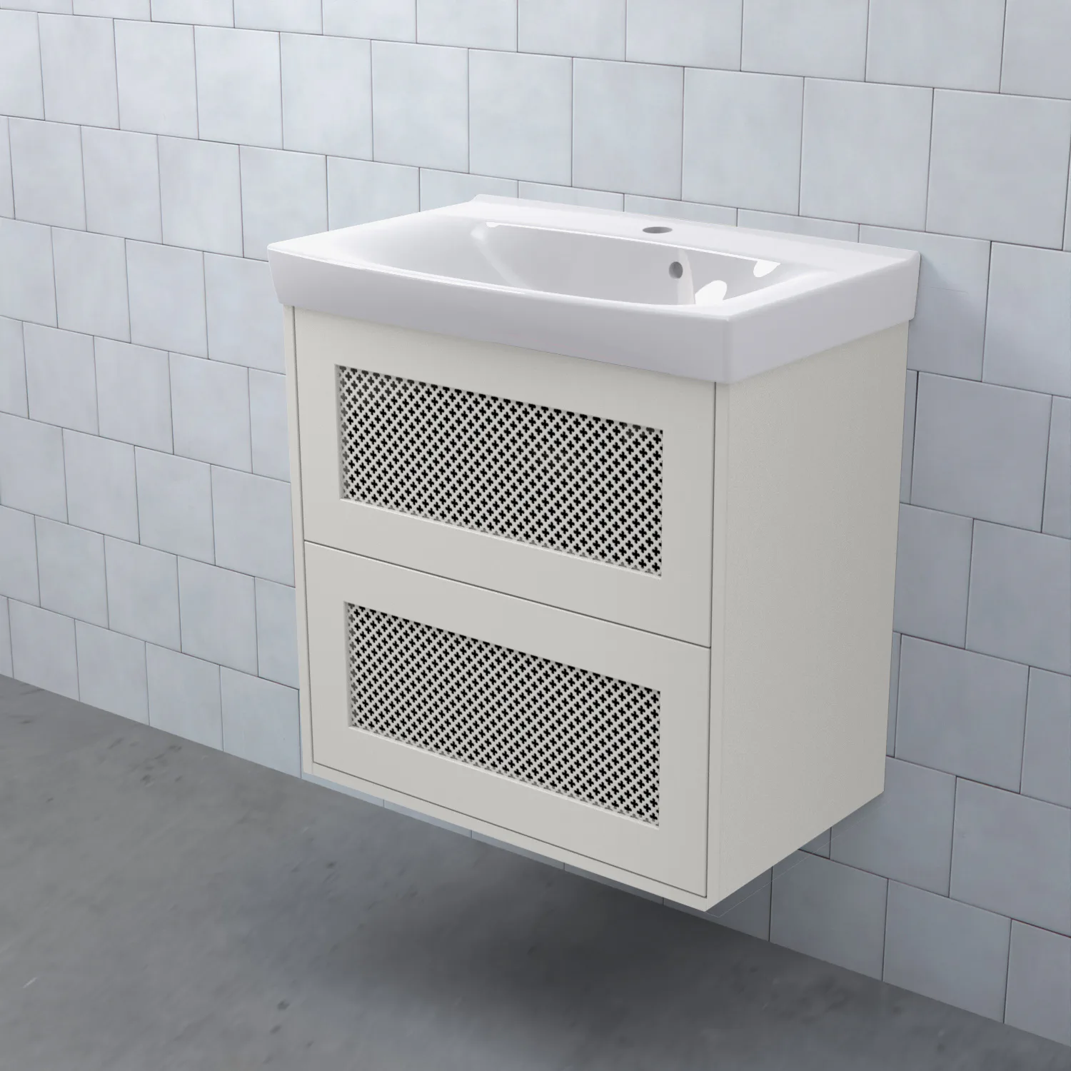 Tvättställsskåp Björbo Badrum Mejda Kompakt Hög