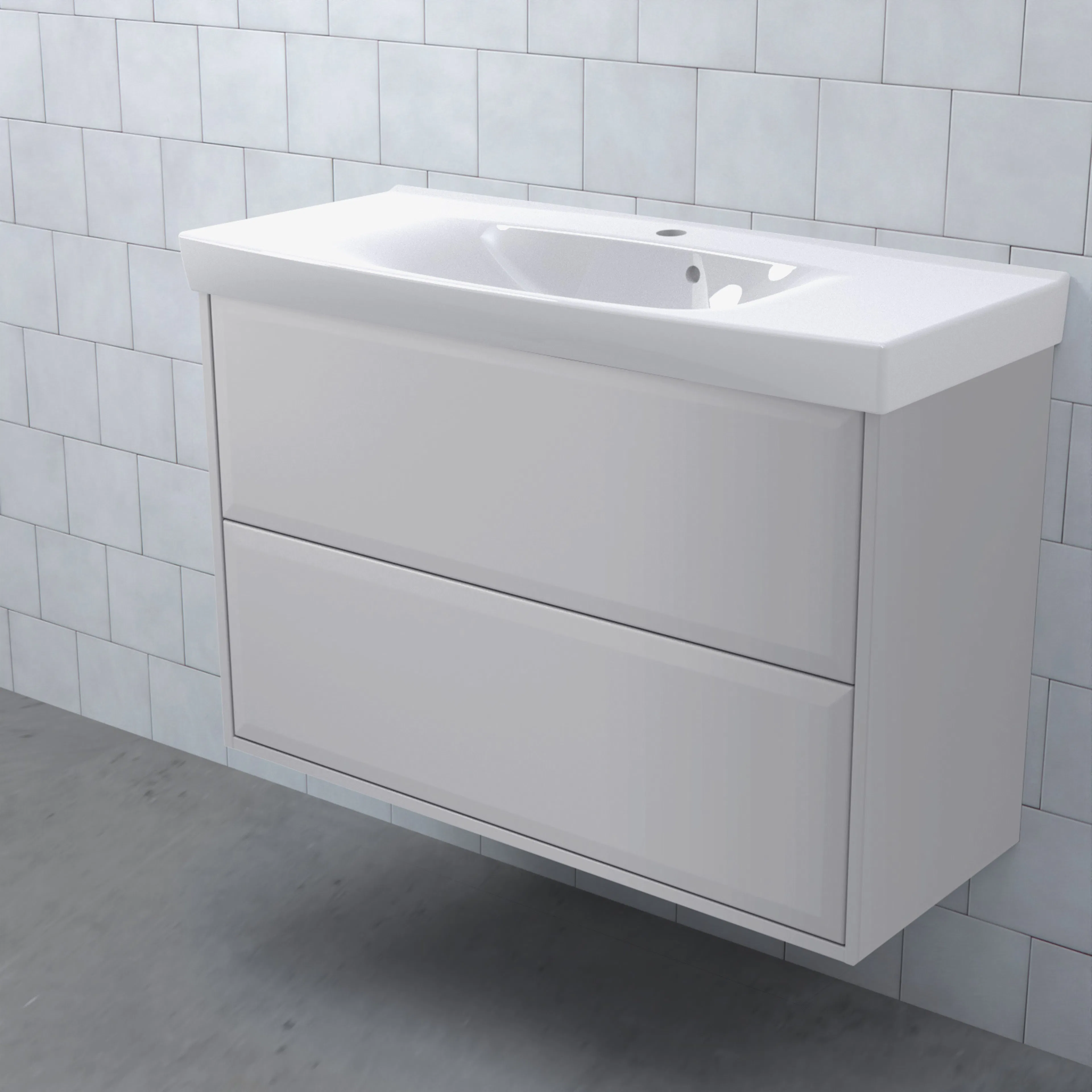 Tvättställsskåp Björbo Badrum Mejda Kompakt Hög