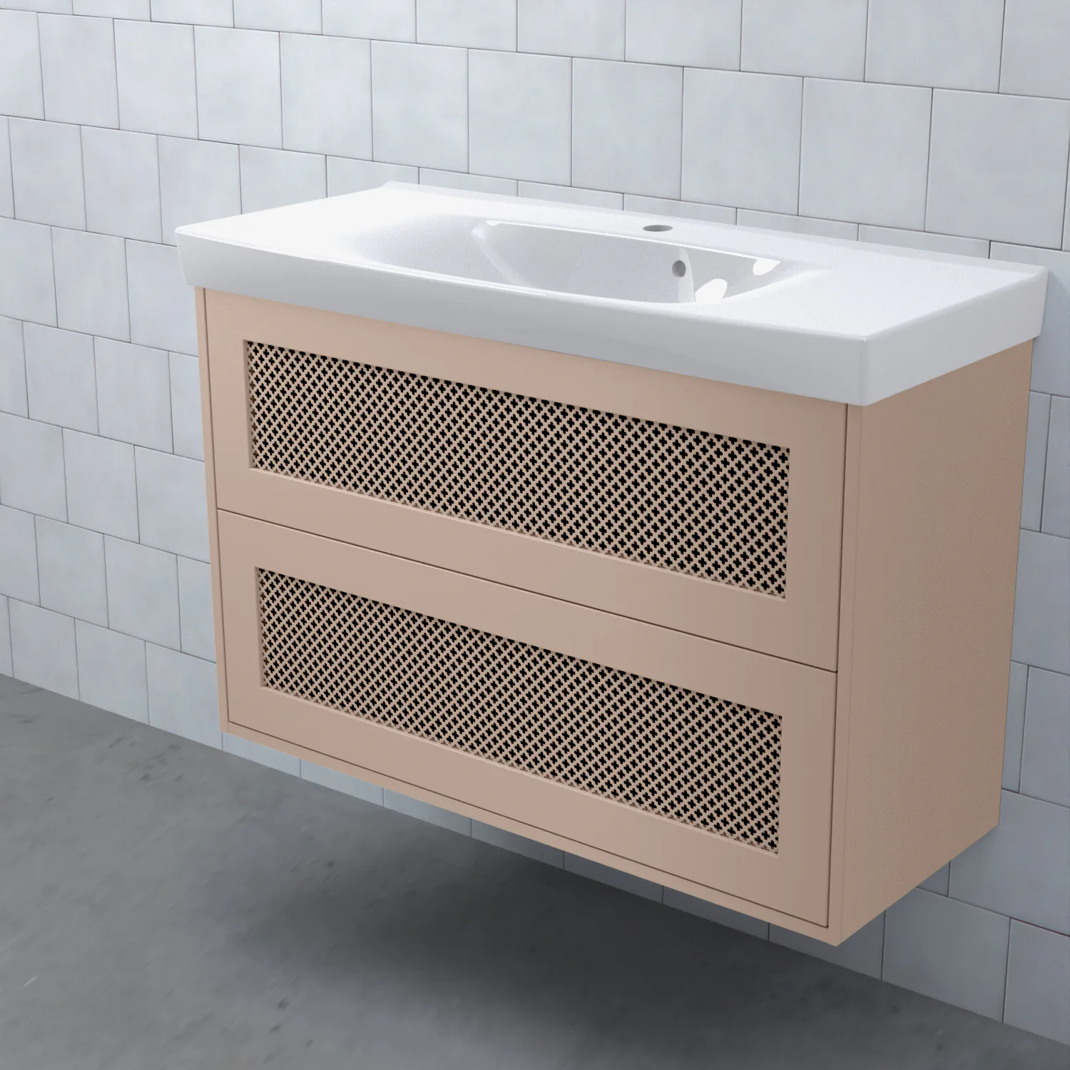 Tvättställsskåp Björbo Badrum Mejda Kompakt Hög