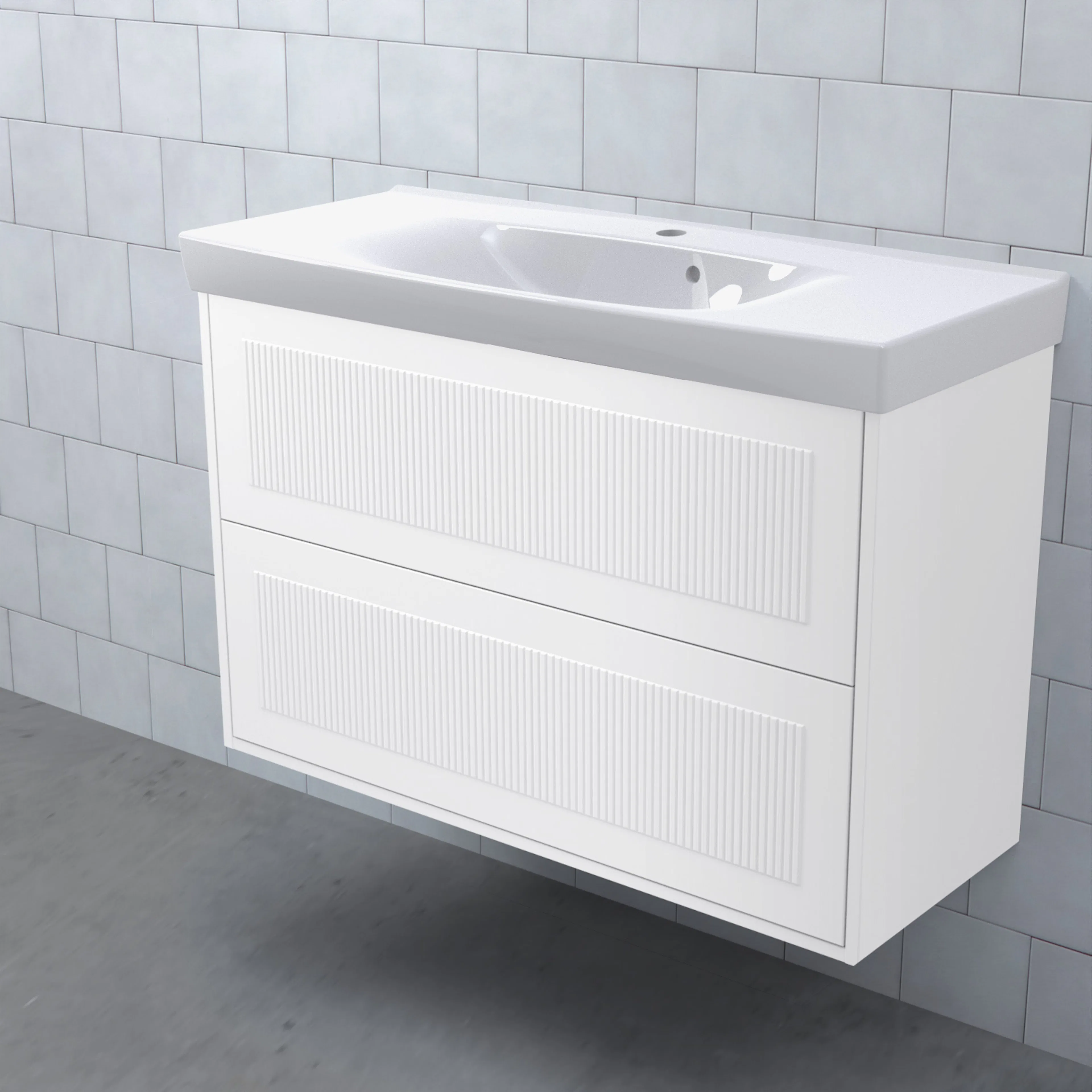 Tvättställsskåp Björbo Badrum Mejda Kompakt Hög