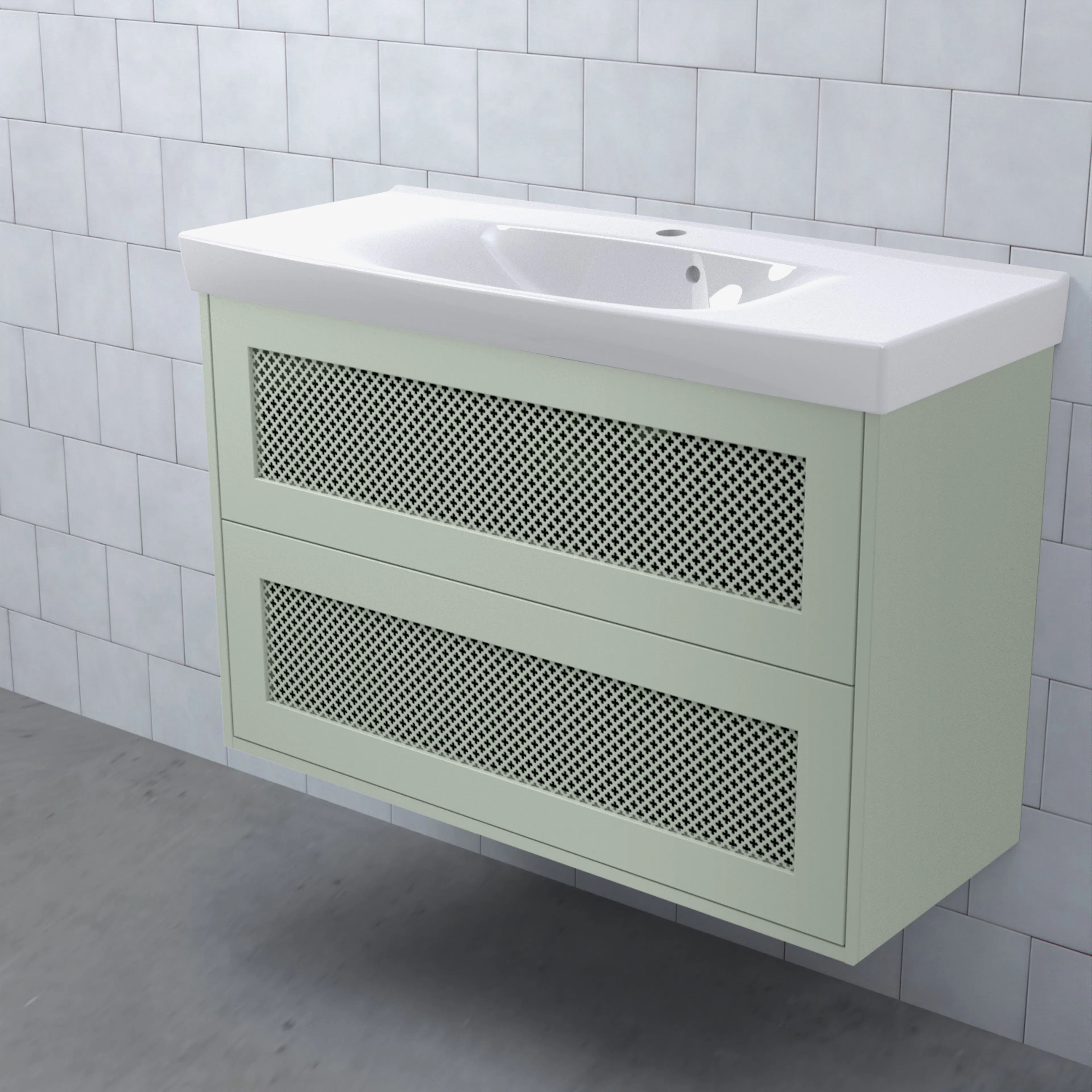 Tvättställsskåp Björbo Badrum Mejda Kompakt Hög