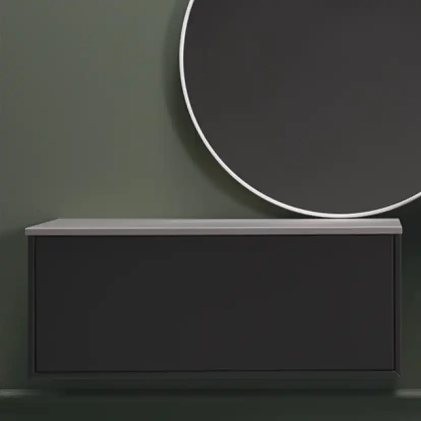 Tvättställsskåp Hafa Edge 1000 med Separat Sidomodul 600 och Bänkskivor