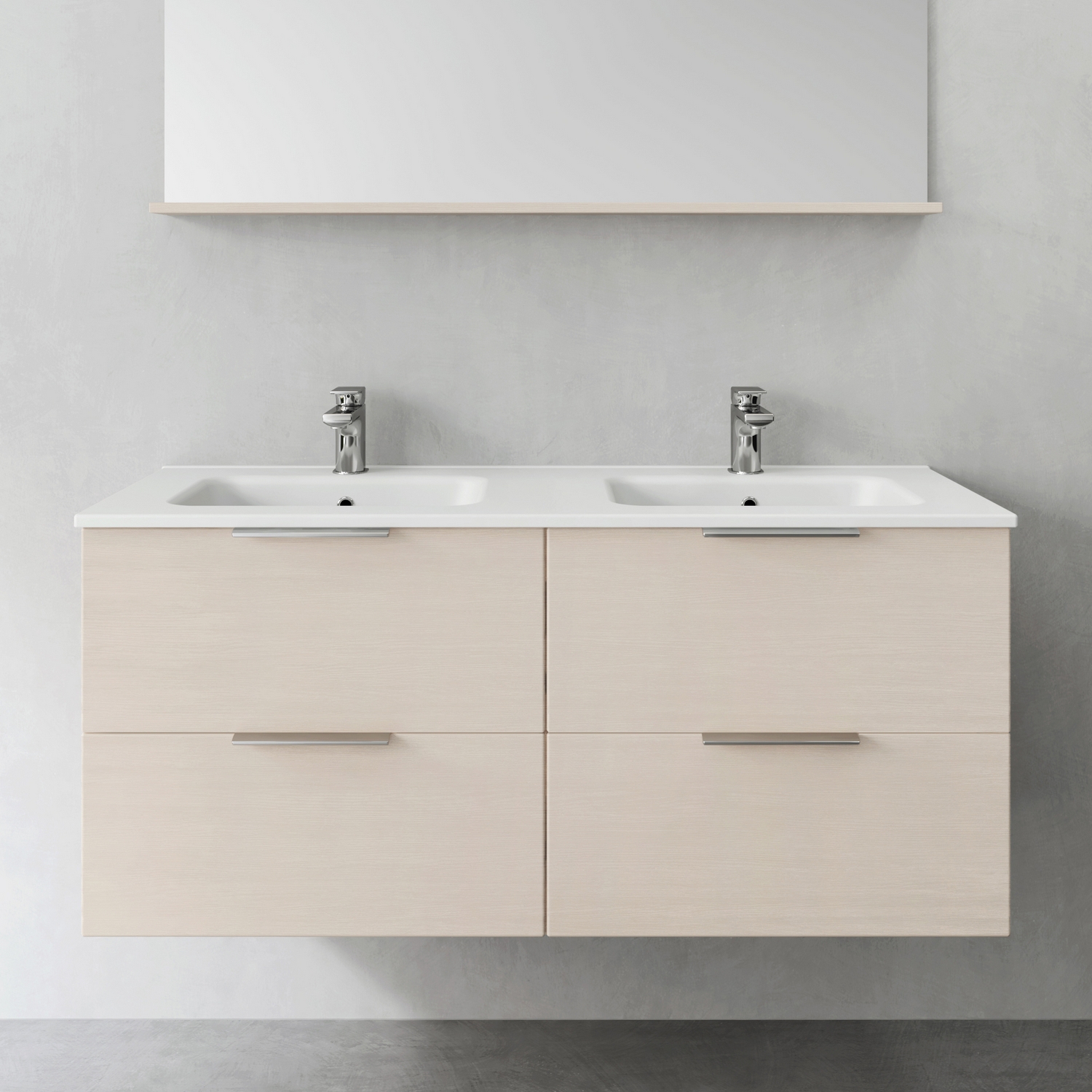 Tvättställsskåp Hafa Shape 1200 Dubbel utan Tvättställ