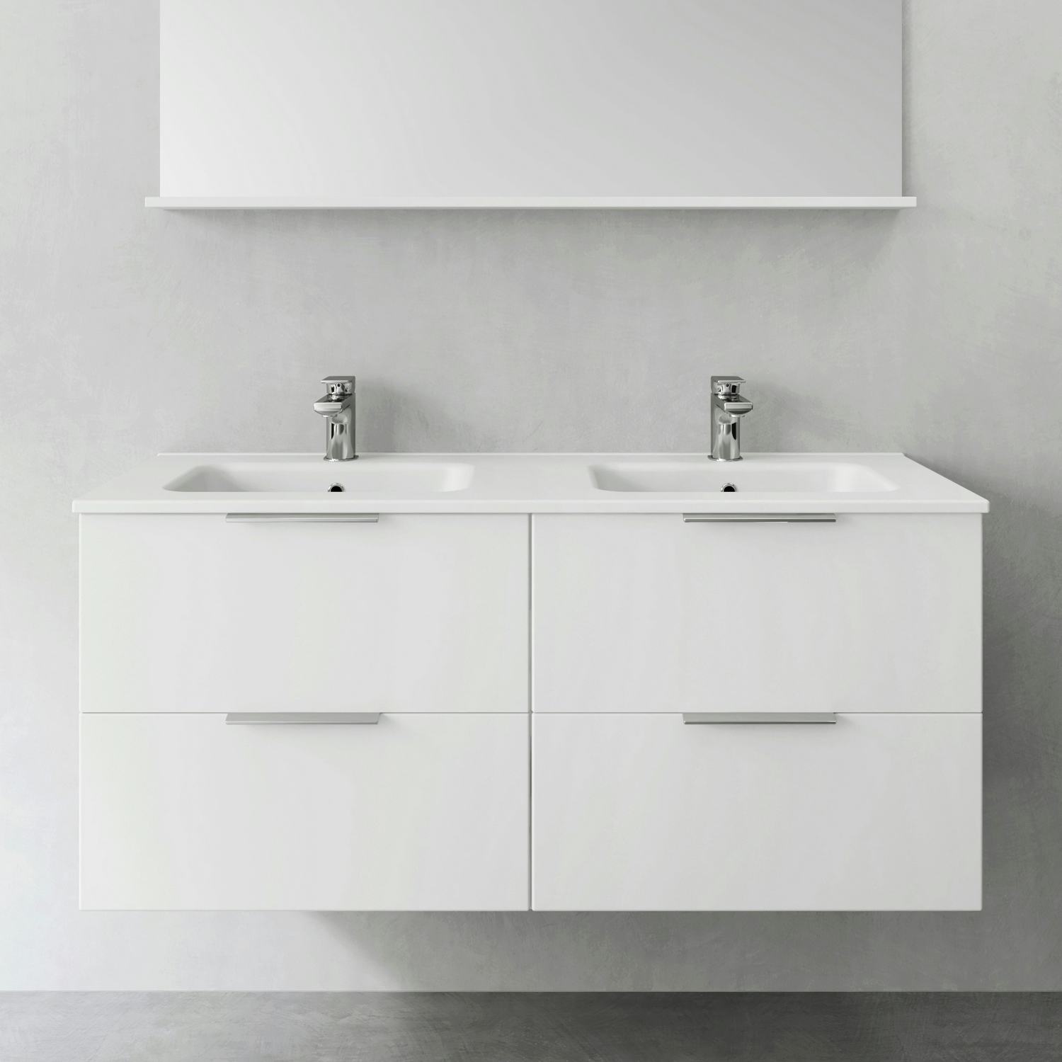 Tvättställsskåp Hafa Shape 1200 Dubbel utan Tvättställ