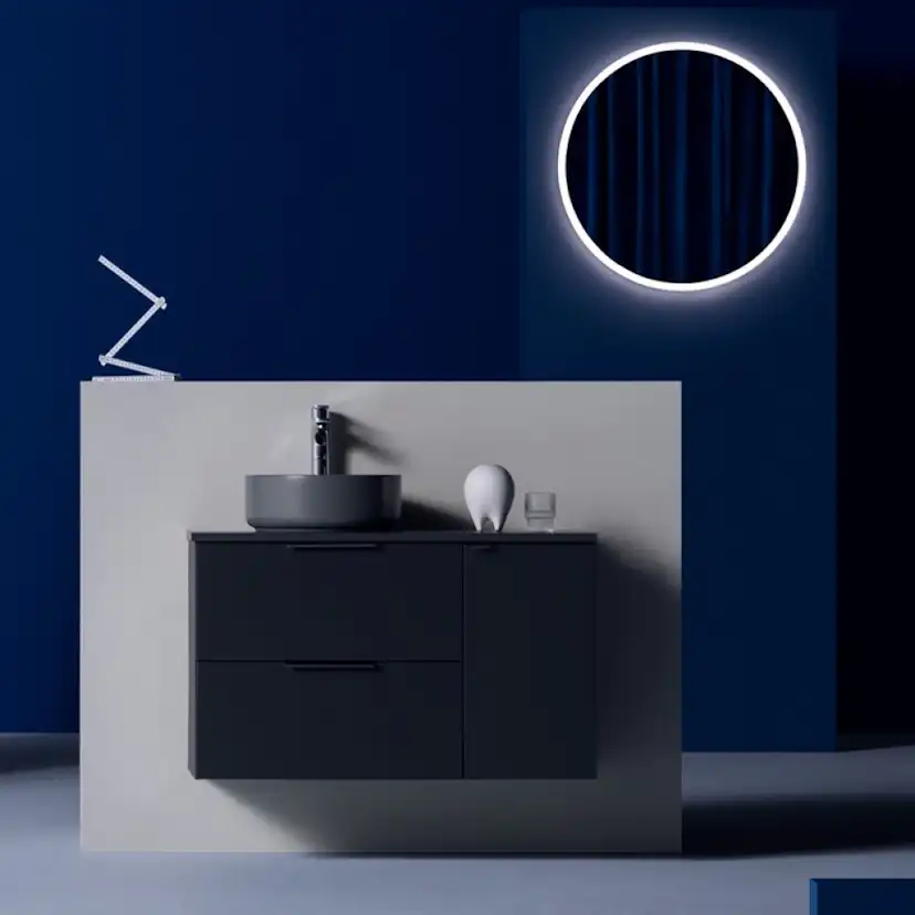 Tvättställsskåp Hafa Shape med Sidomodul 300 utan Tvättställ