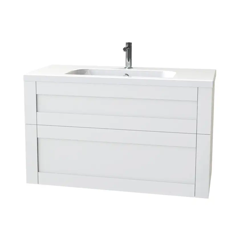 Tvättställsskåp Miller Badrum London 100 för Heltäckande Tvättställ